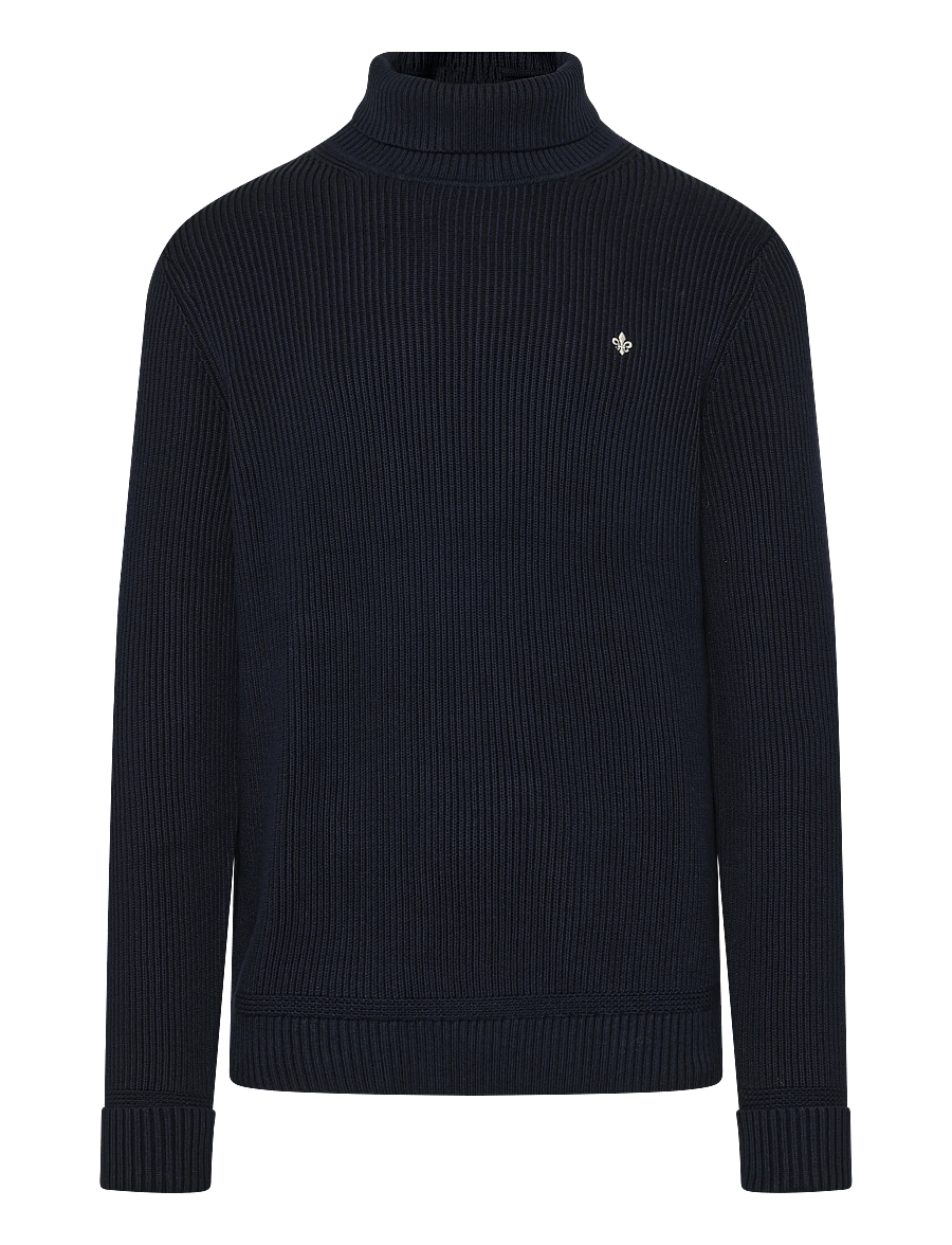 Morris - Wallace Roller Neck - turtlenecks - old blue - 1