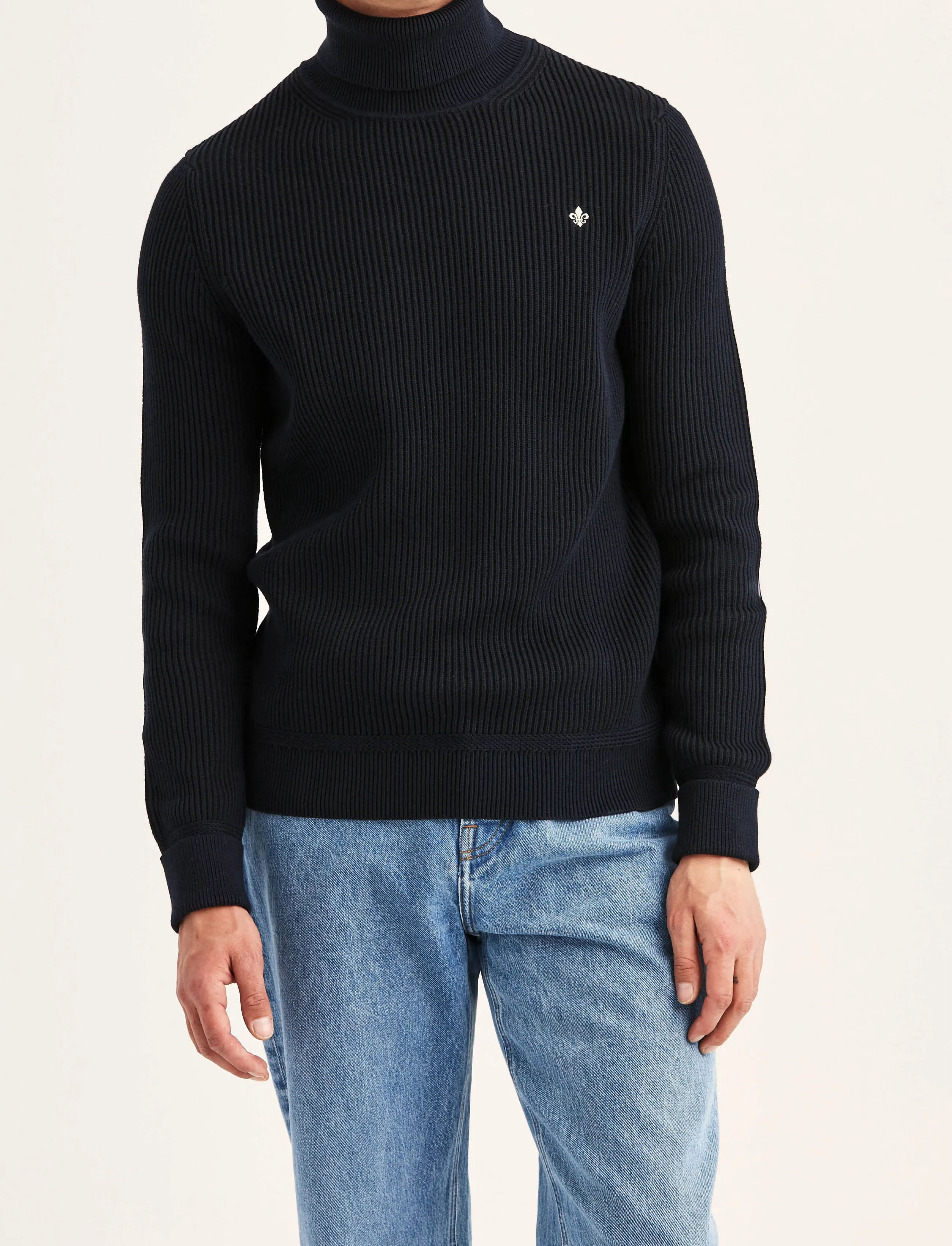Morris - Wallace  Roller Neck - turtlenecks - old blue - 0