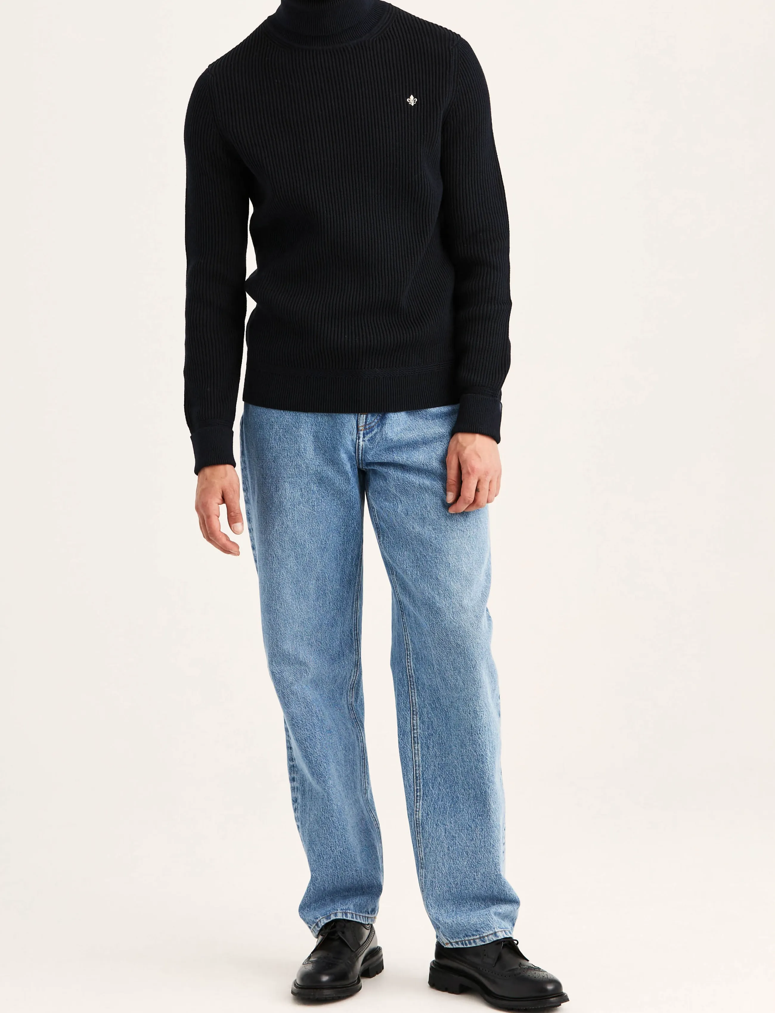 Morris - Wallace  Roller Neck - turtlenecks - old blue - 3