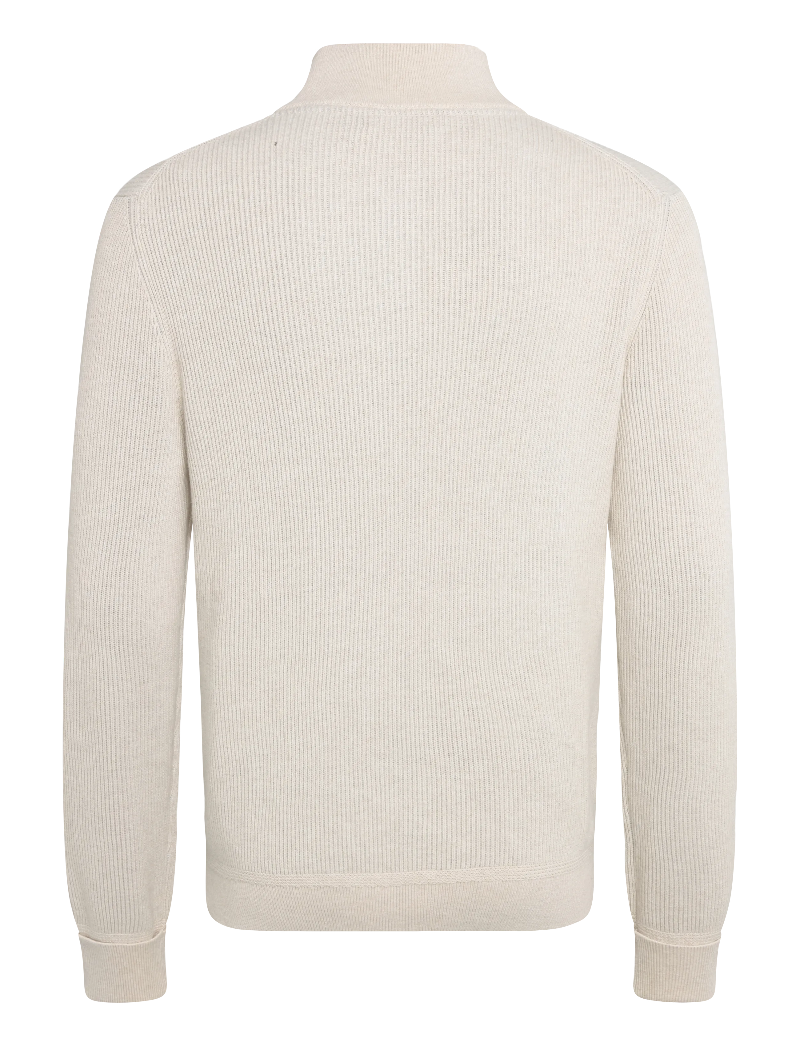 Morris - Niall Half Button Sweater - khaki - 2