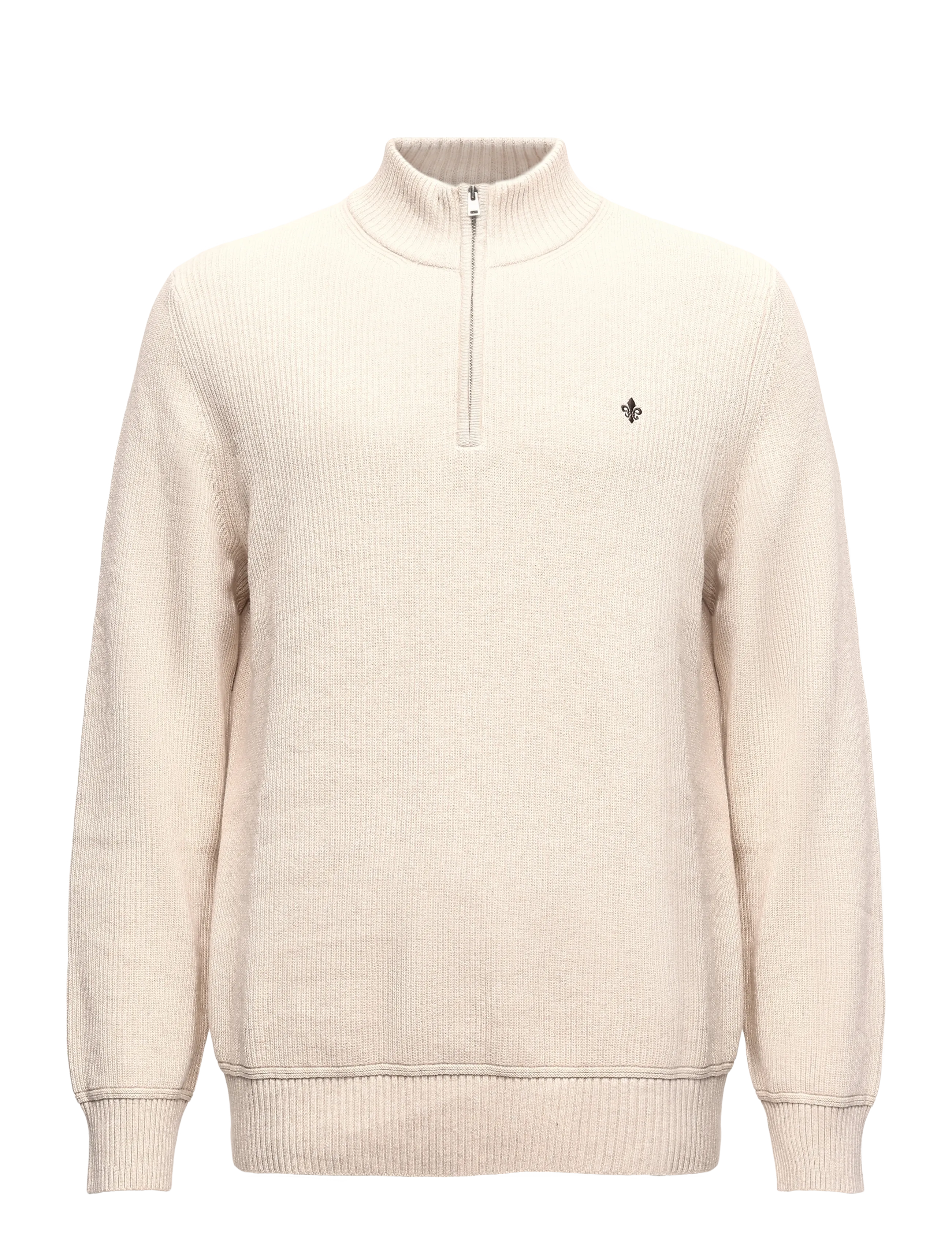 Morris - Colin Half Zip - khaki - 1