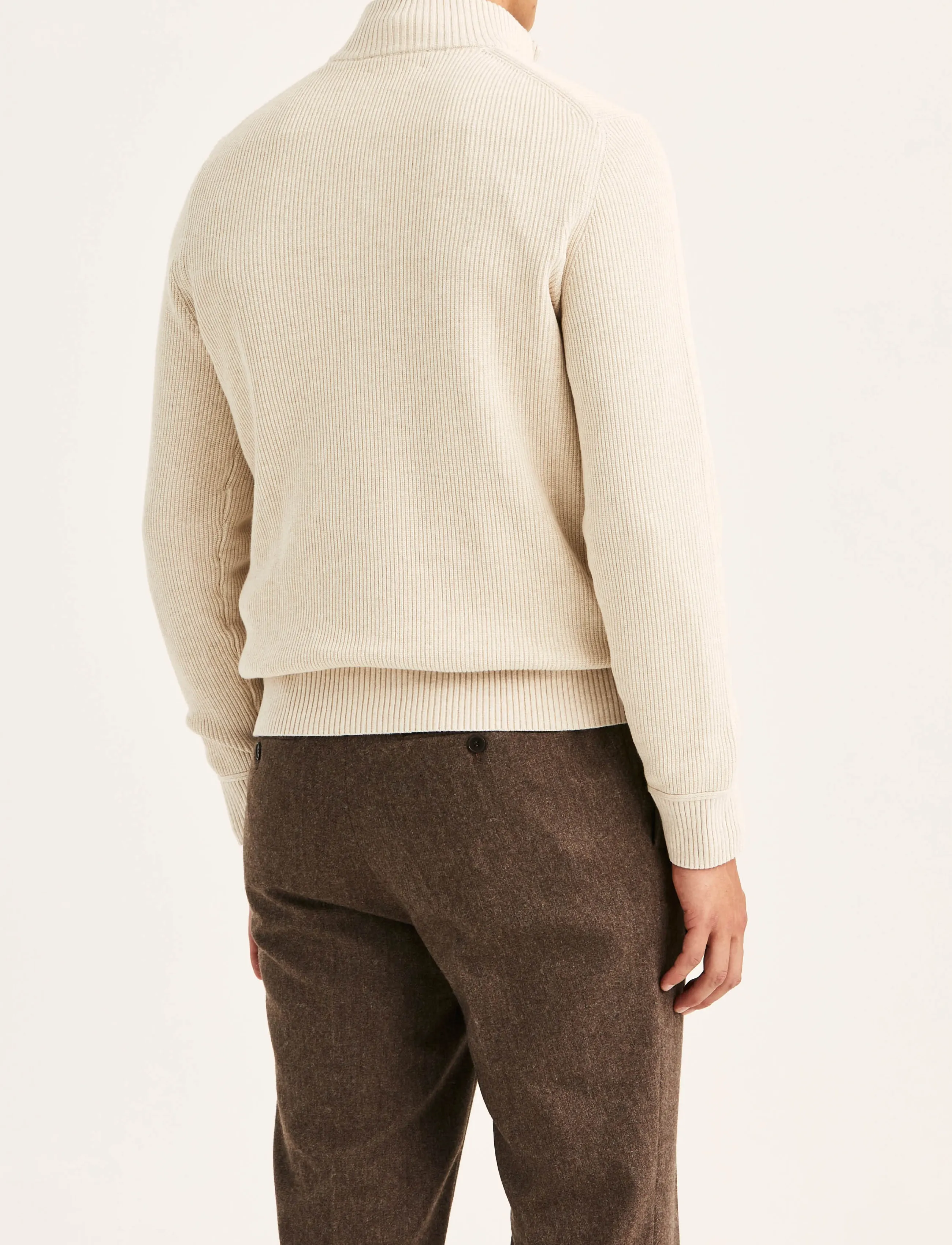 Morris - Colin Half Zip - khaki - 4