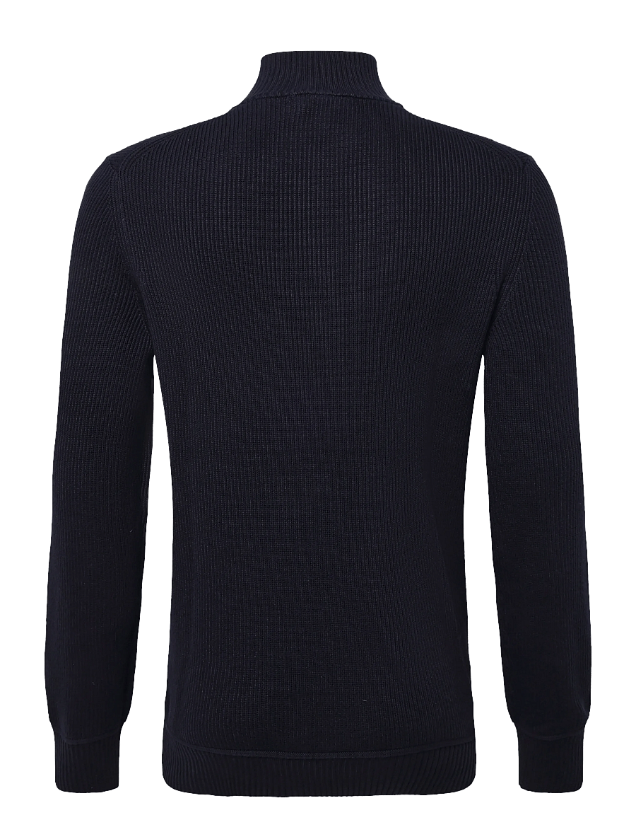 Morris - Colin Half Zip - half zip jumpers - old blue - 2