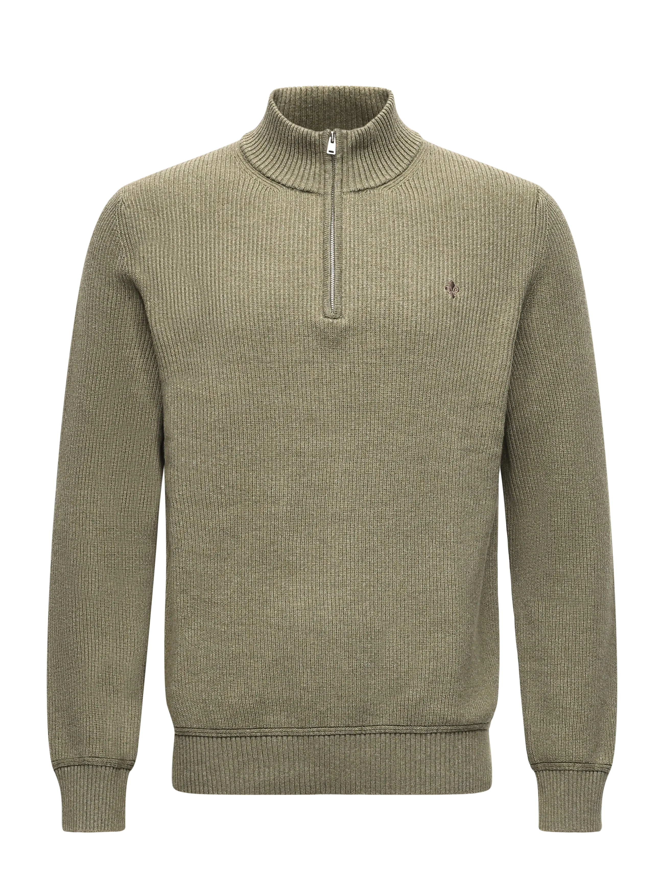Morris Colin Half Zip - Pullover mit halbem Reißverschluss - OLIVE / khaki/green