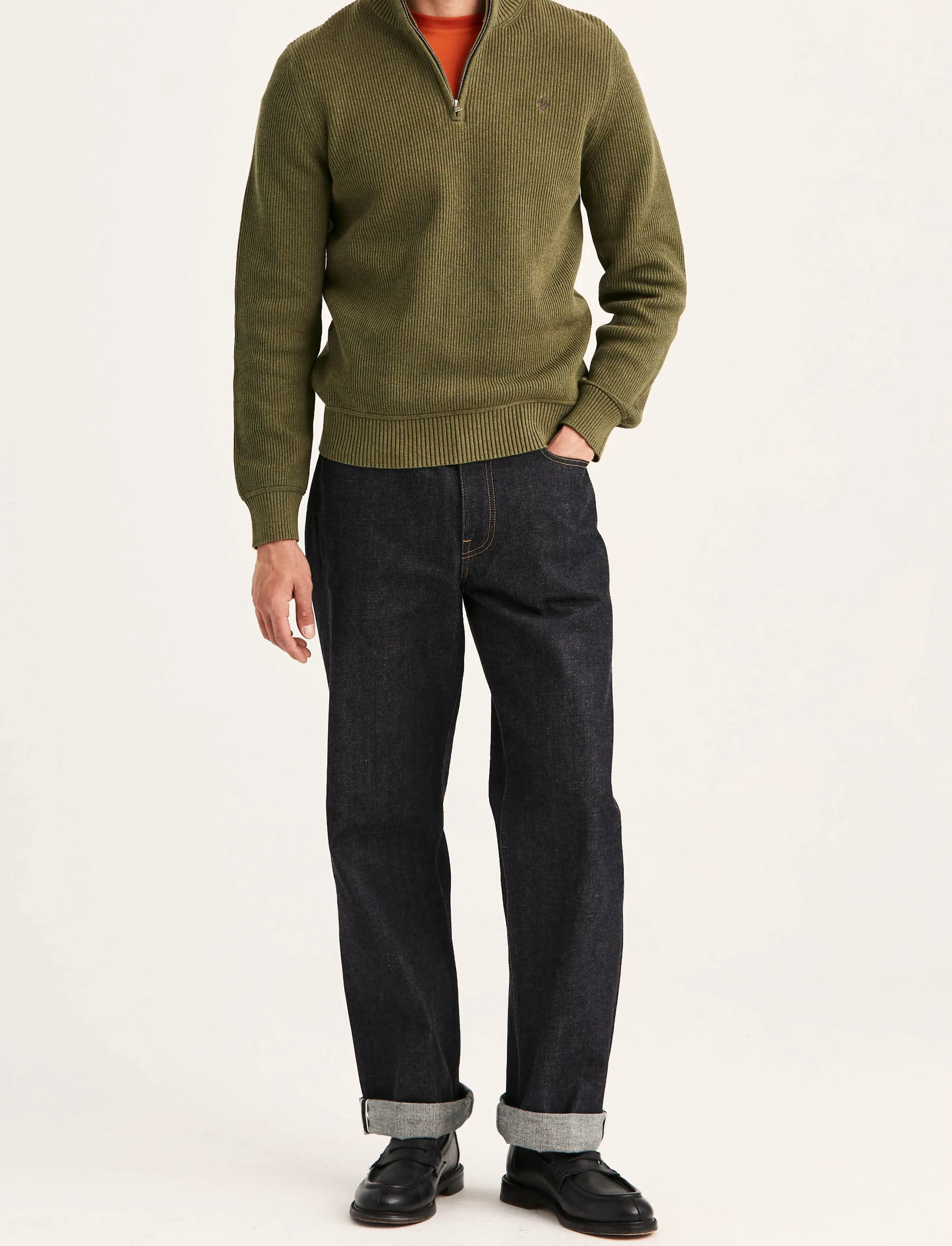Morris - Colin Half Zip - olive - 3