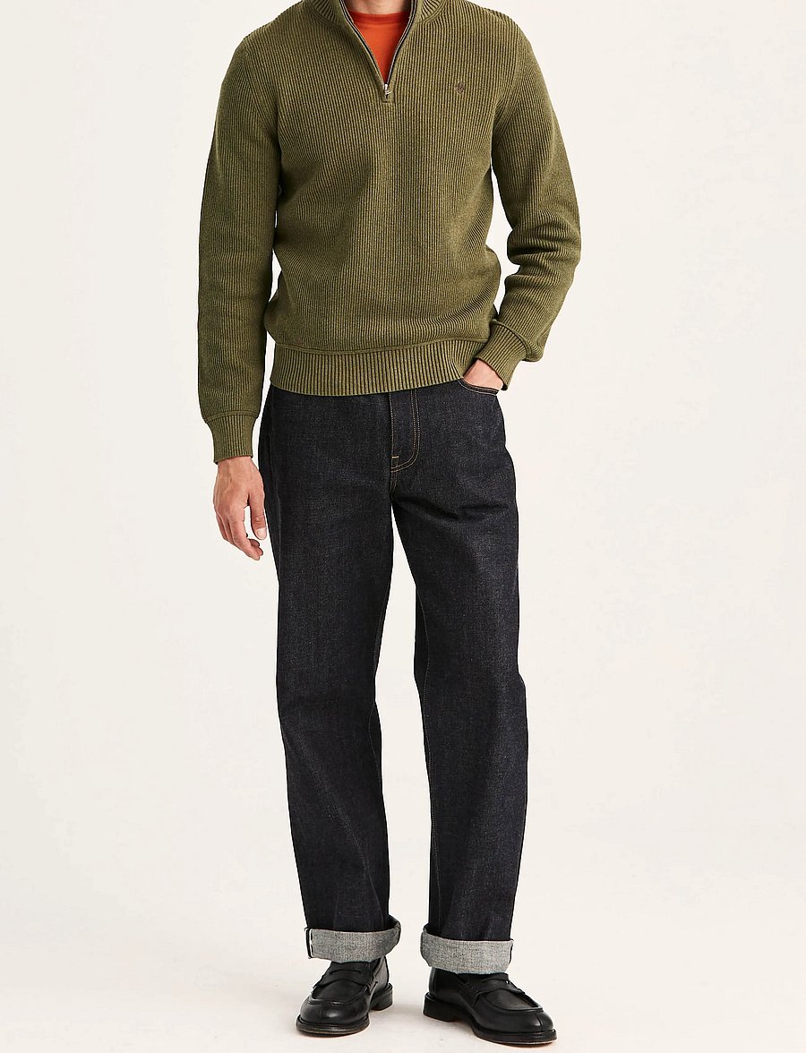 Morris - Colin Half Zip - halfzip strik - olive - 3