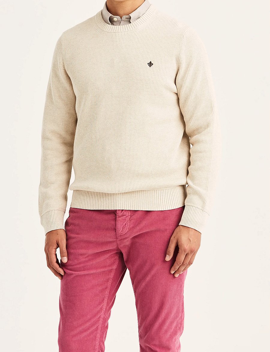 Morris - Colin Oneck - rundhalsad - khaki - 0