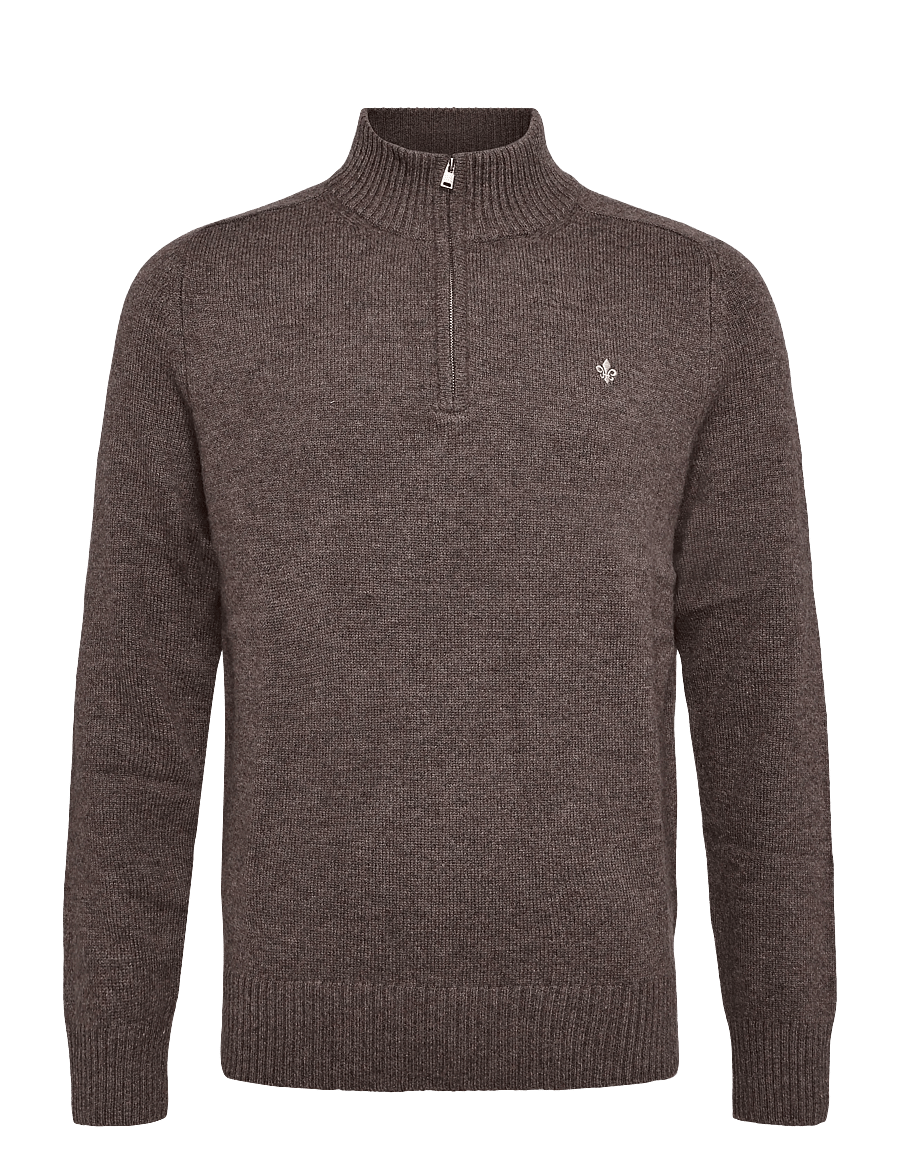 Morris - Hertford Half Zip - halfzip strik - brown - 1