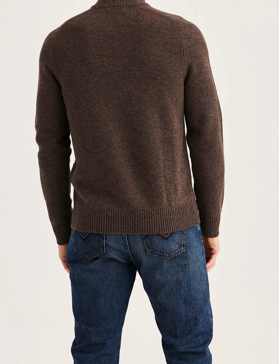 Morris - Hertford Half Zip - halfzip strik - brown - 3
