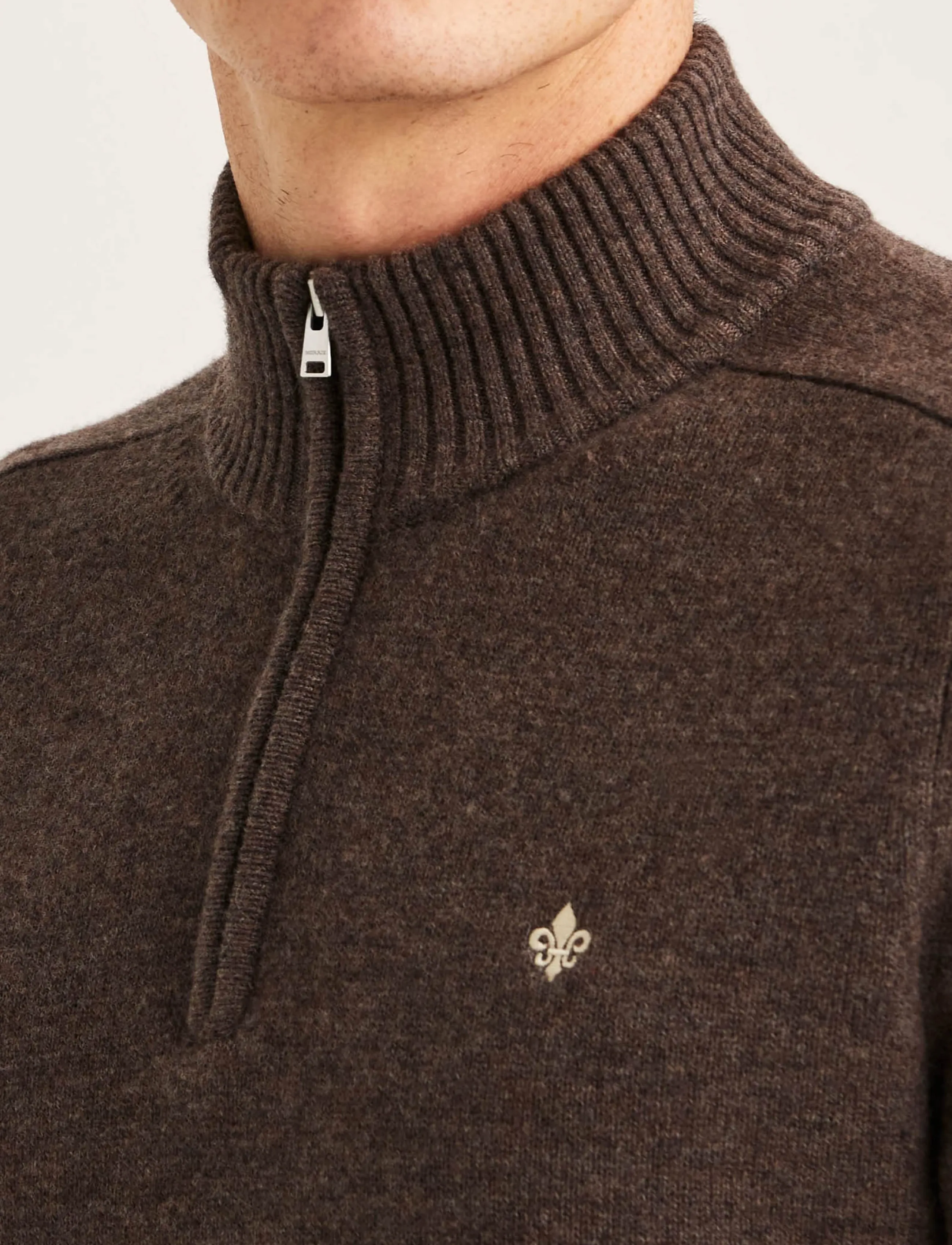 Morris - Hertford Half Zip - brown - 4