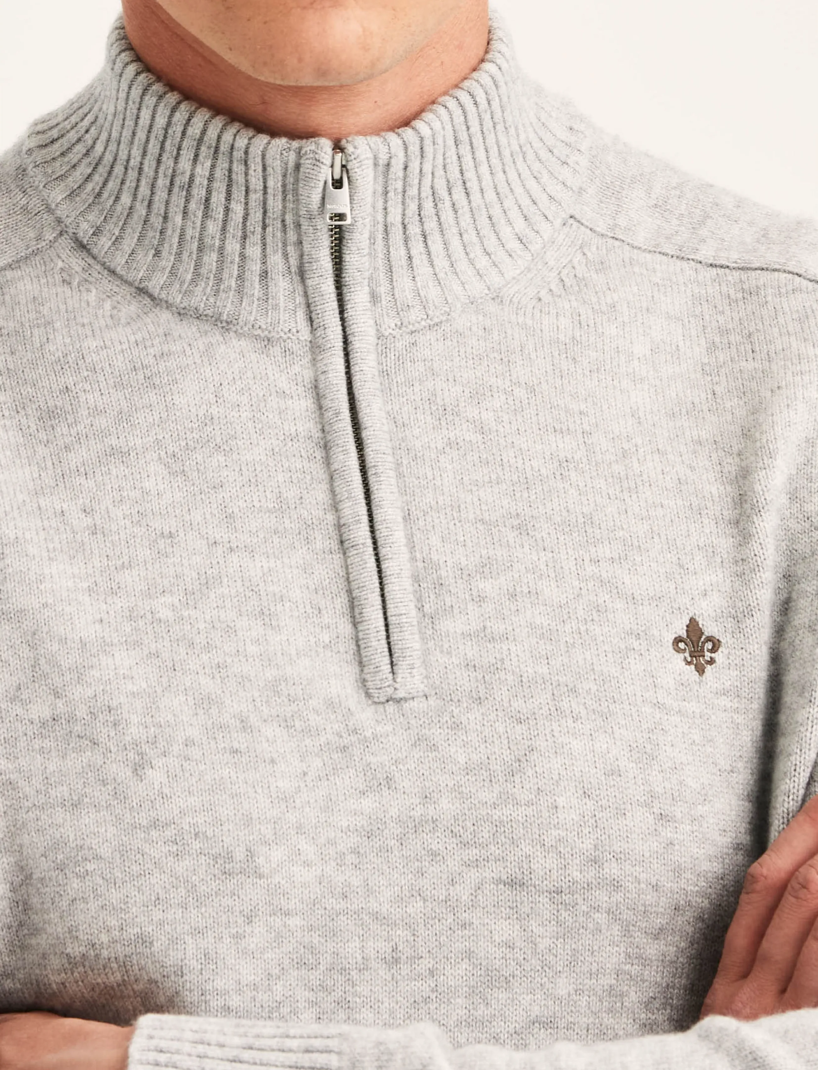Morris - Hertford Half Zip - grey - 3
