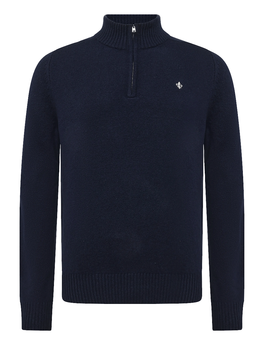 Morris - Hertford Half Zip - halfzip strik - navy - 1
