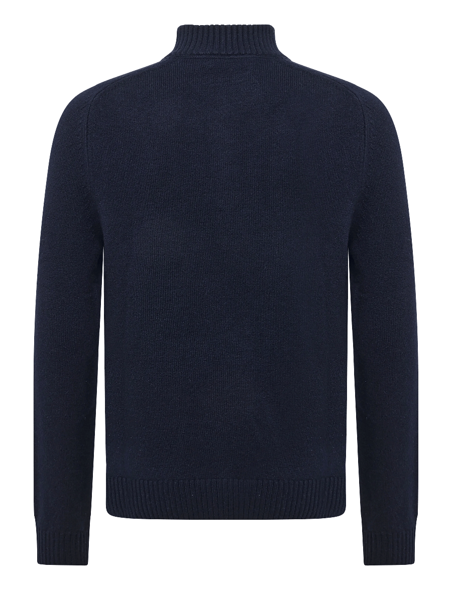 Morris - Hertford Half Zip - halfzip strik - navy - 2