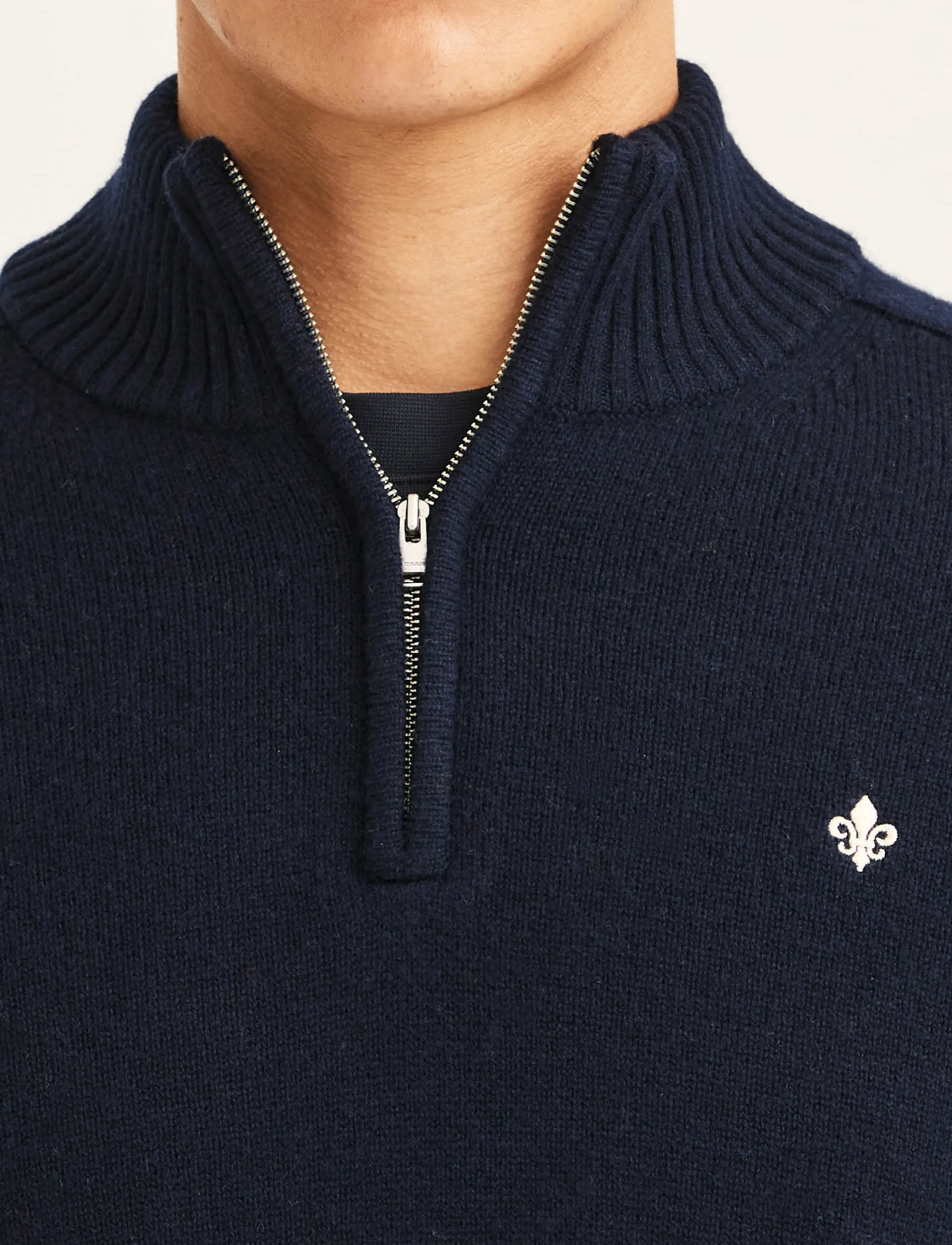 Morris - Hertford Half Zip - halfzip strik - navy - 3