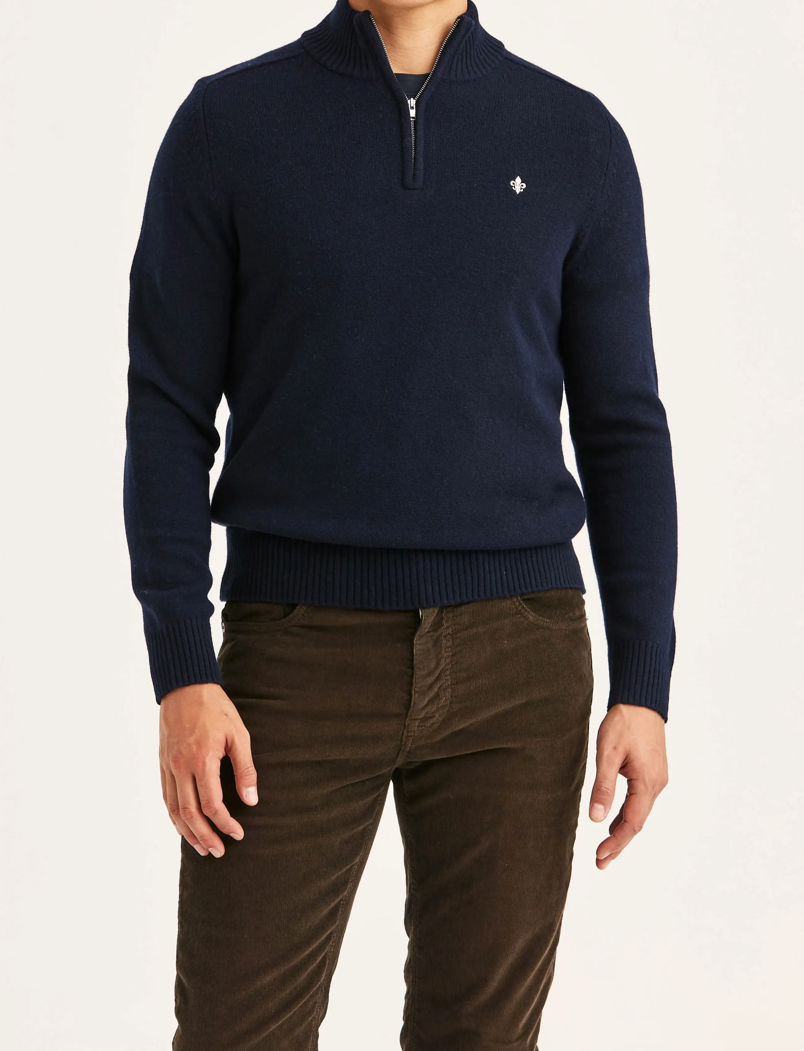 Morris - Hertford Half Zip - halfzip strik - navy - 4