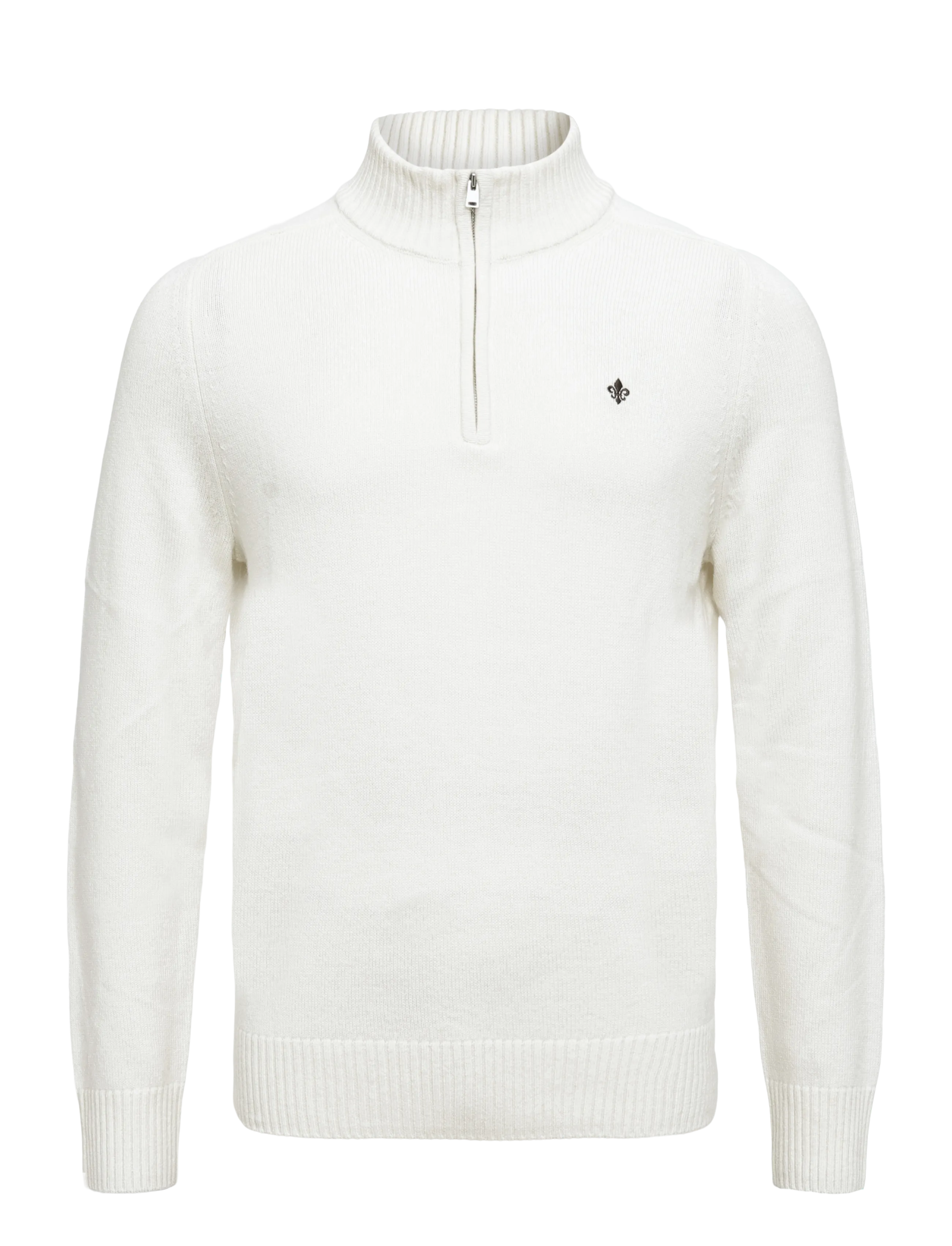 Morris Hertford Half Zip - Pullover mit halbem Reißverschluss - OFF WHITE / cream