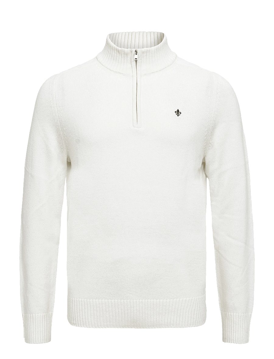 Morris - Hertford Half Zip - halfzip strik - off white - 1