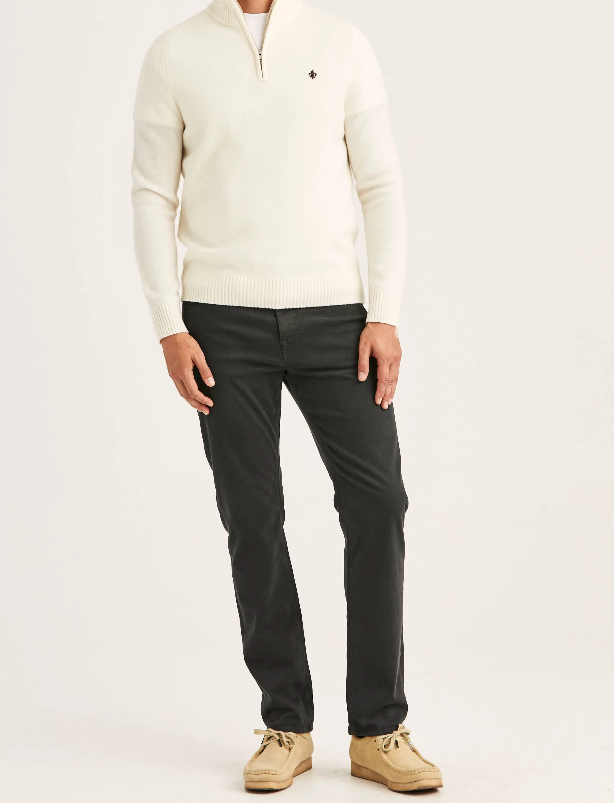 Morris - Hertford Half Zip - off white - 5