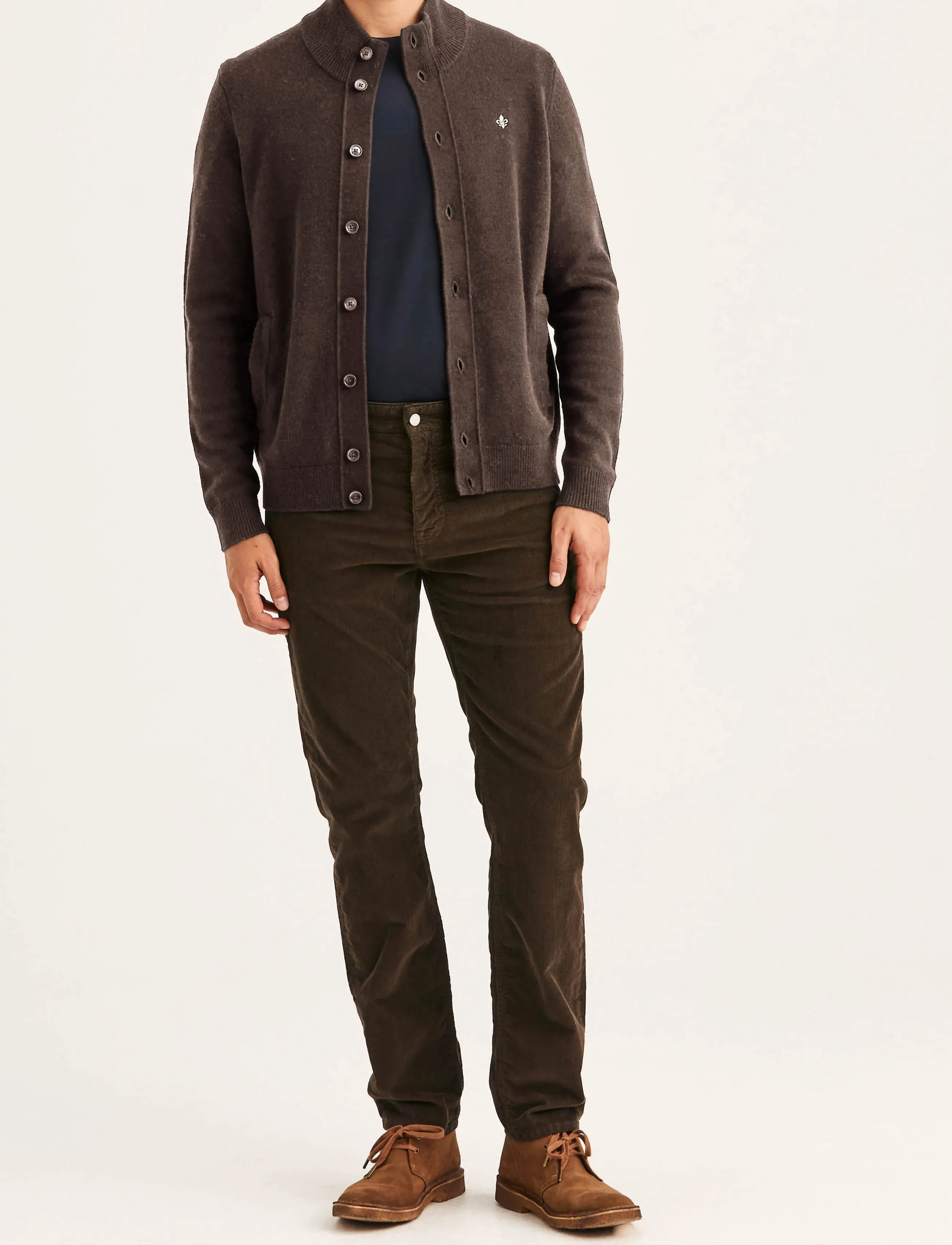 Morris - Hertford Button Cardigan - strickjacken - brown - 3