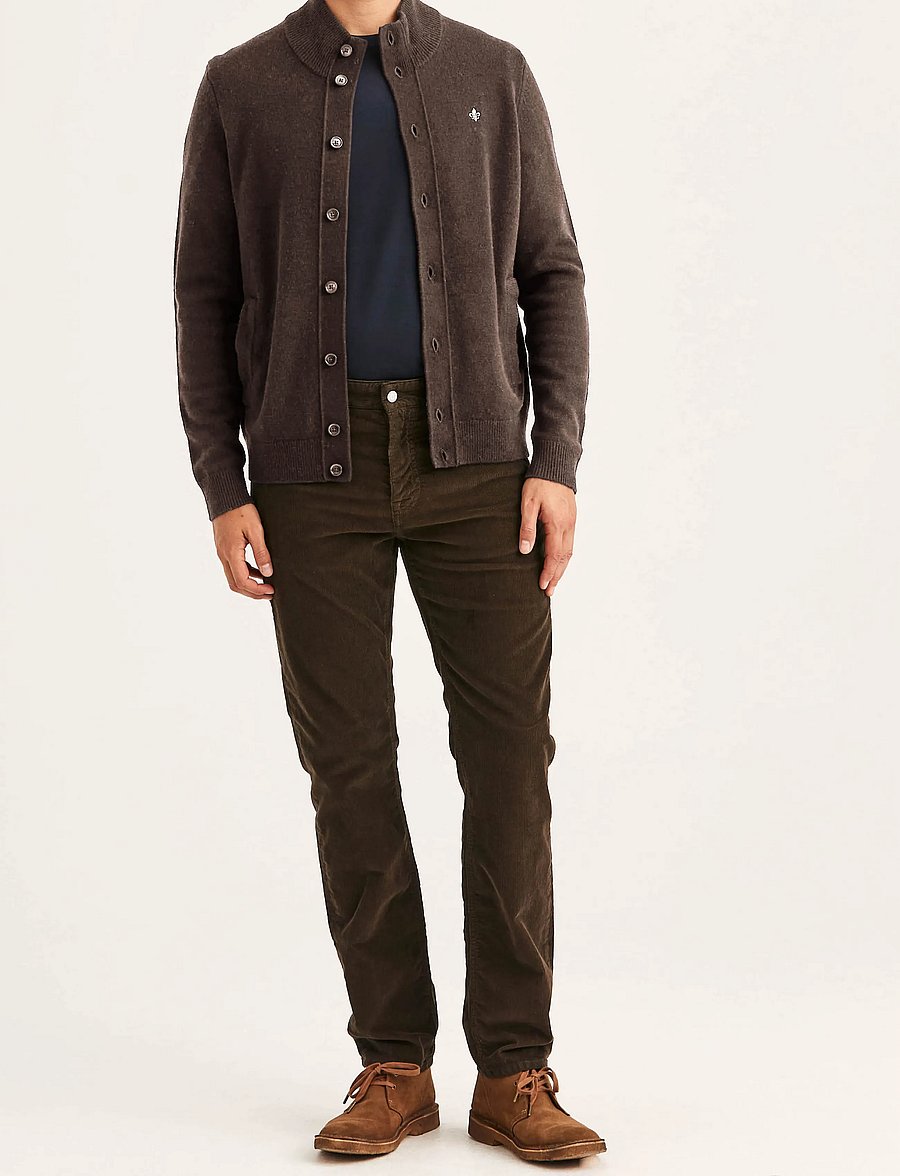 Morris - Hertford Button Cardigan - strickjacken - brown - 3