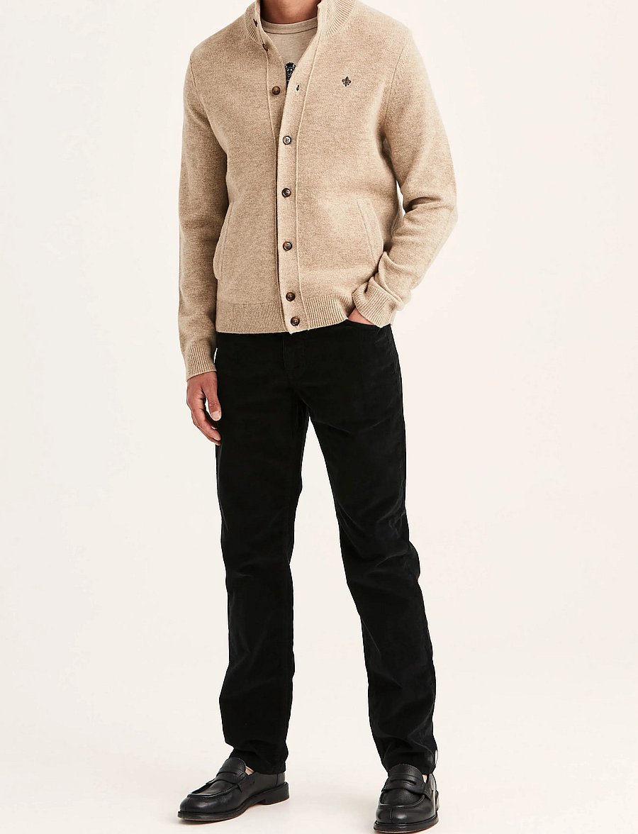 Morris - Hertford Button Cardigan - strickjacken - khaki - 3