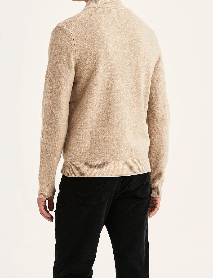 Morris - Hertford Button Cardigan - strickjacken - khaki - 4