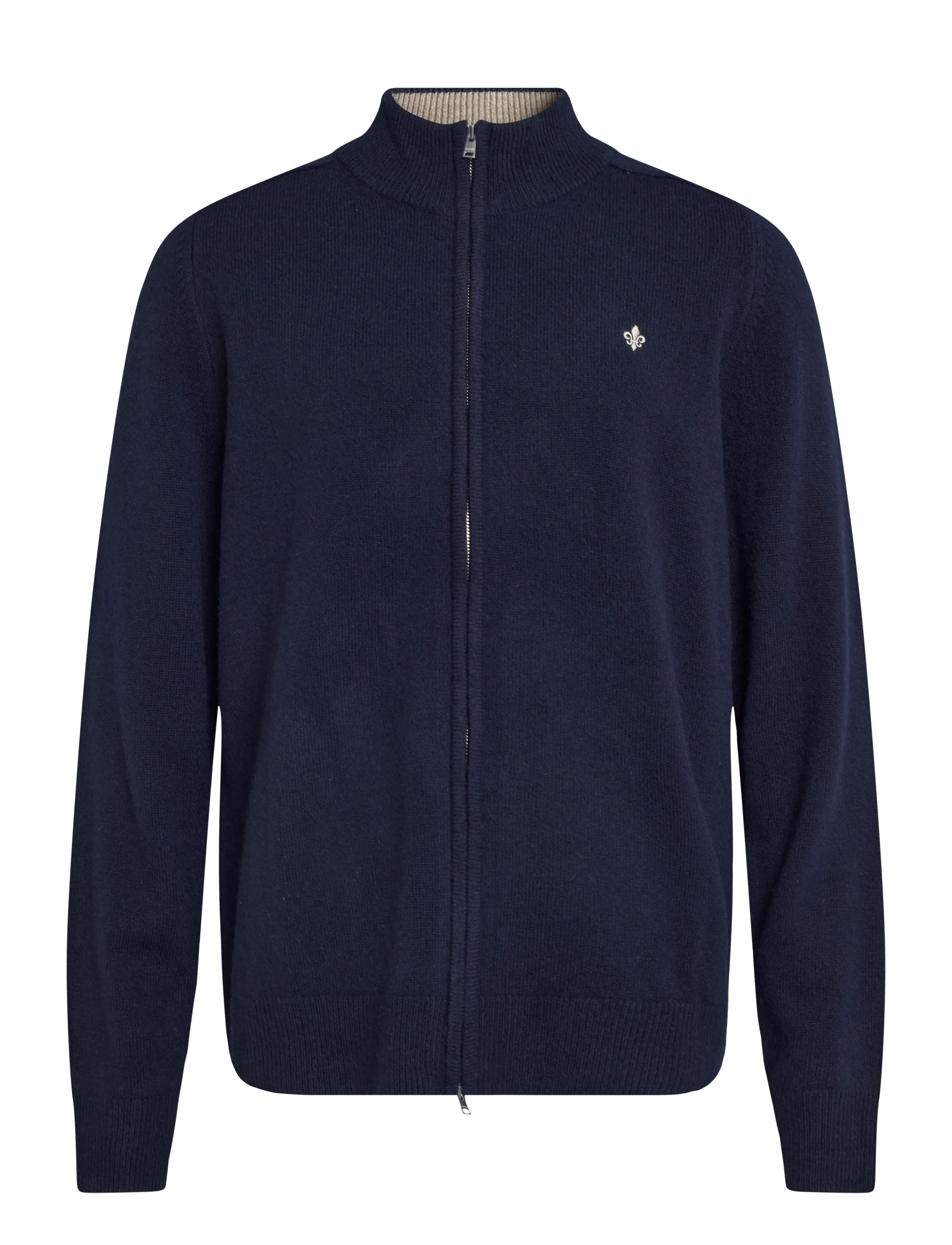 Morris Hertford Zip Cardigan - Riided - NAVY / navy