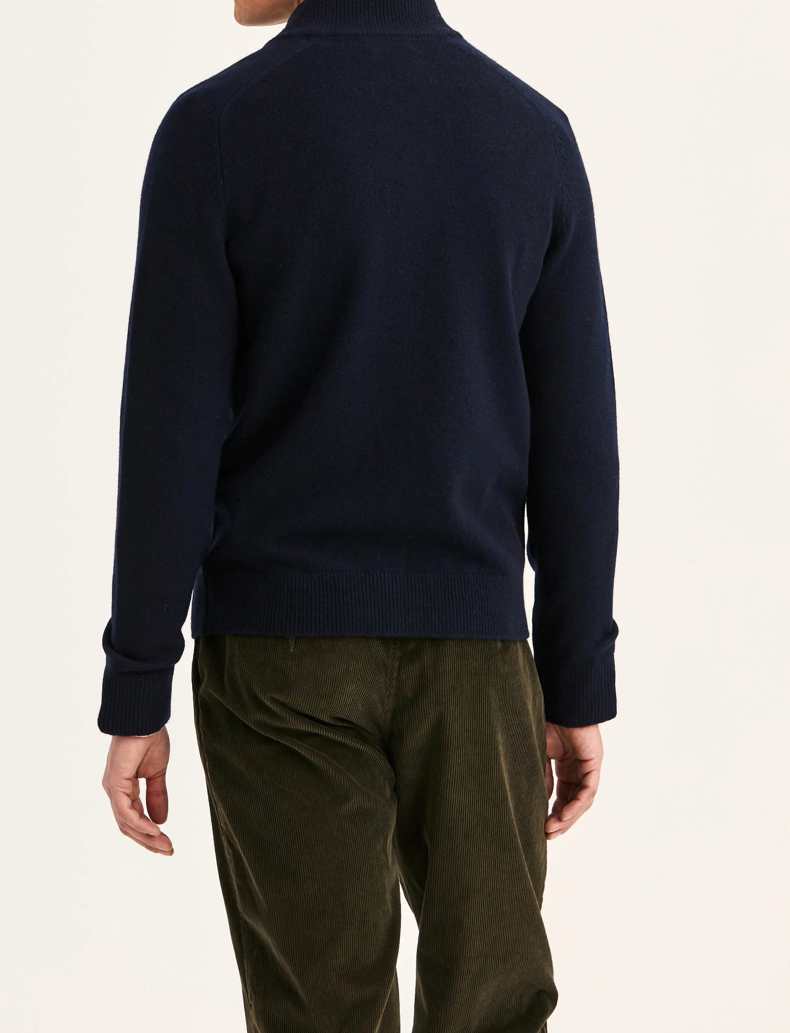Morris - Hertford Zip Cardigan - kardiganid - navy - 4