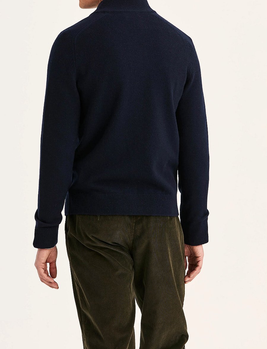 Morris - Hertford Zip Cardigan - kardiganid - navy - 4