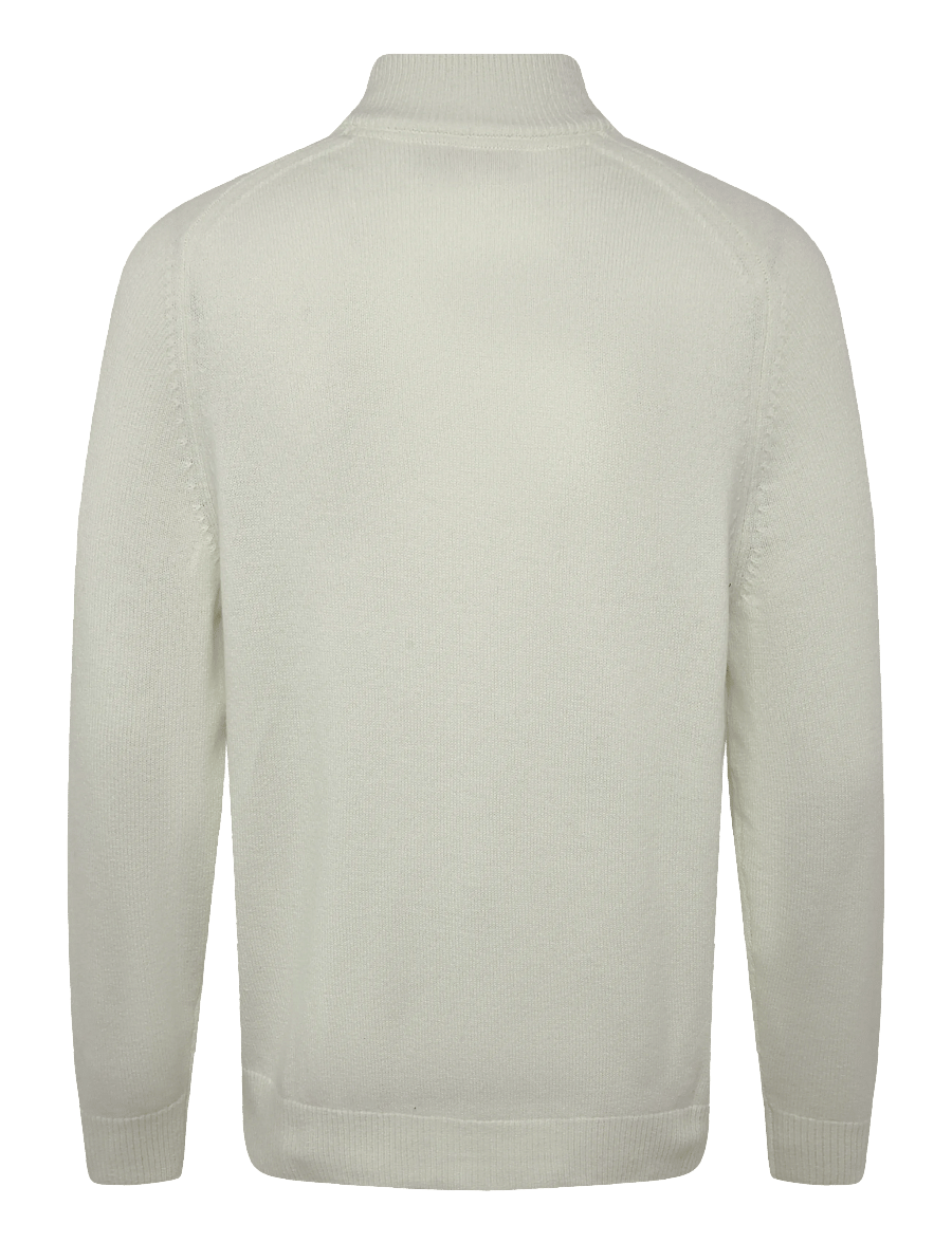 Morris - Hertford Zip Cardigan - strickjacken - off white - 2