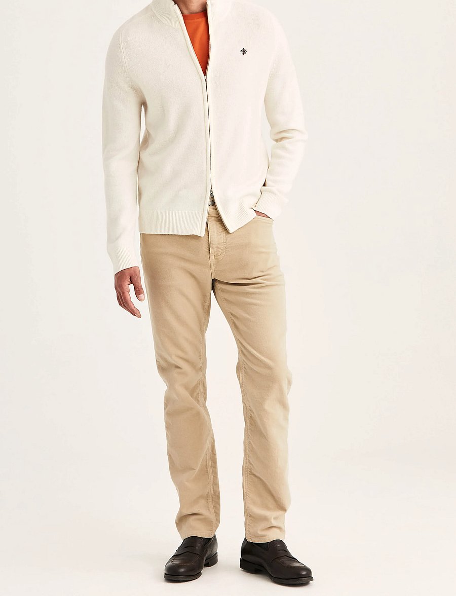 Morris - Hertford Zip Cardigan - strickjacken - off white - 3
