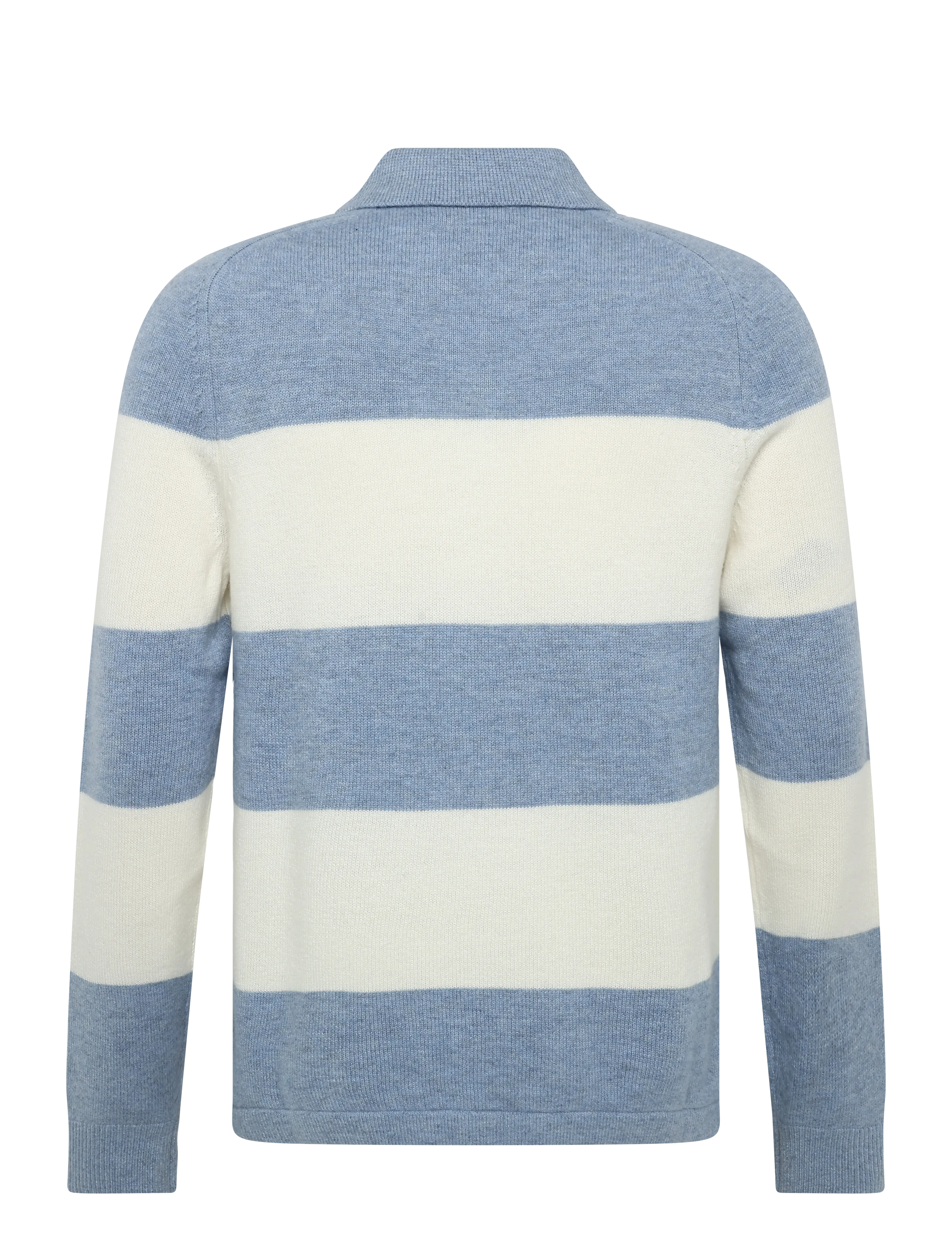 Morris - Hertford Polo - long-sleeved knitted polos - blue - 2