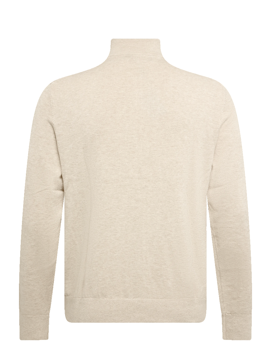 Morris - Brian Zip Cardigan - full zip jumpers - khaki - 1