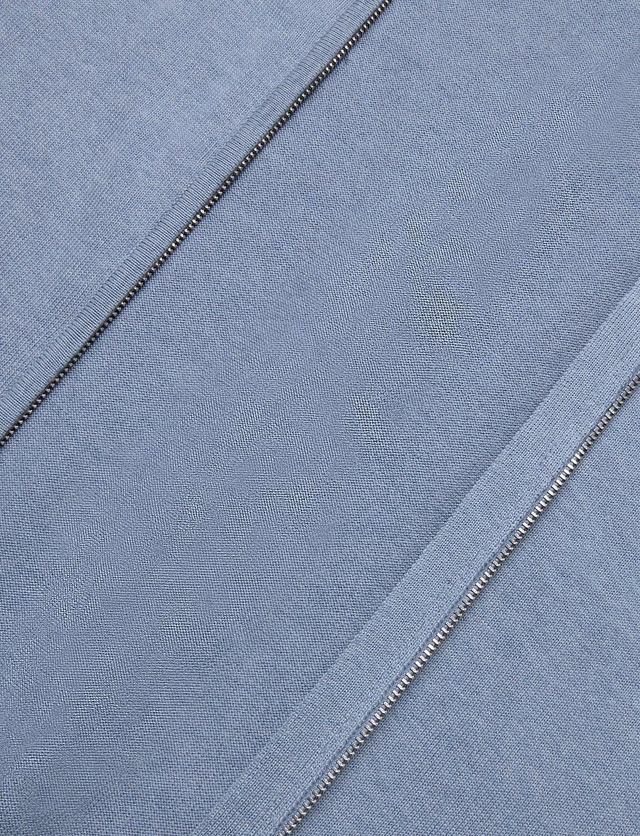 Morris - Brian Zip Cardigan - full zip tröjor - light blue - 4