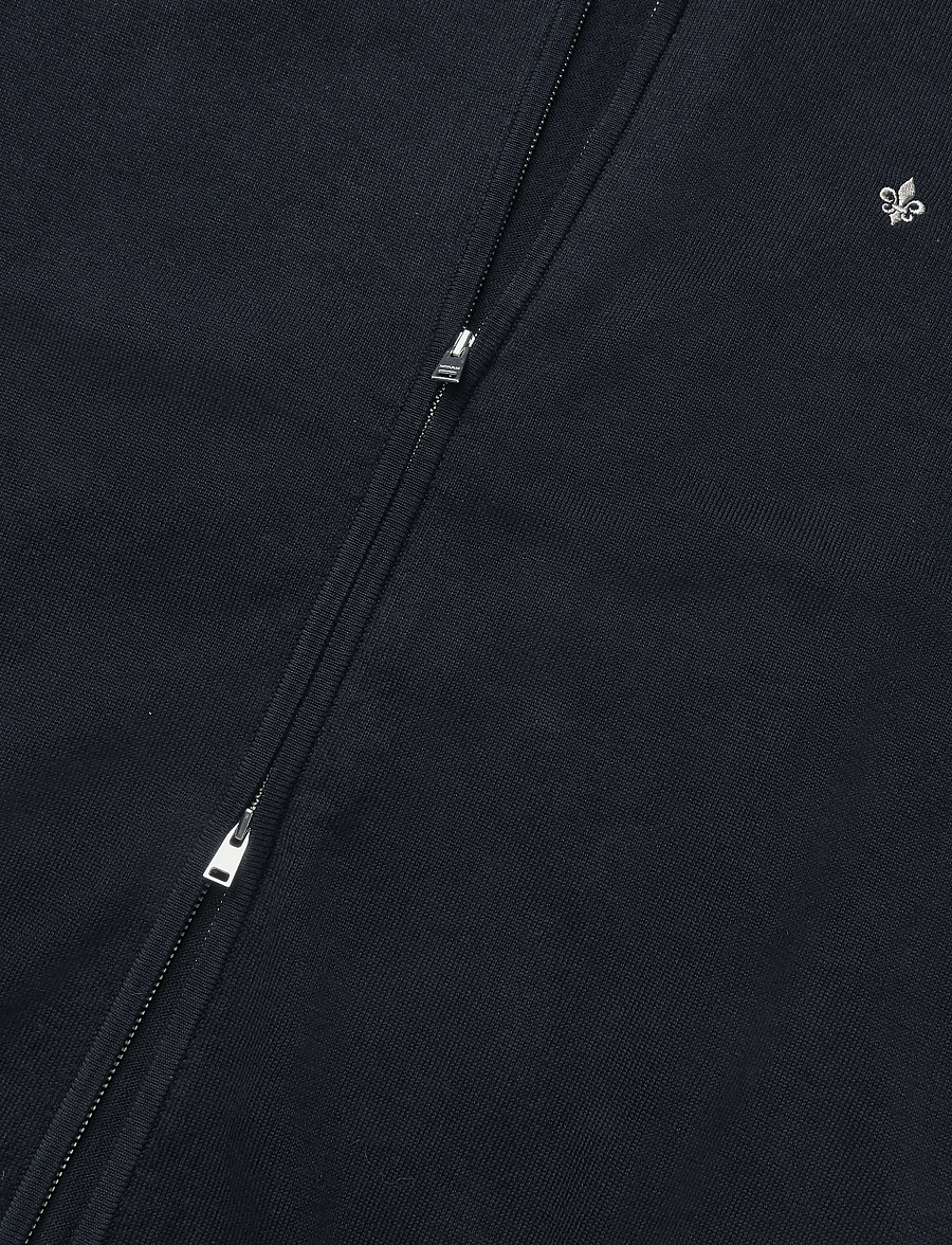 Morris - Brian Zip Cardigan - pullover mit durchgehendem reißverschluss - old blue - 3
