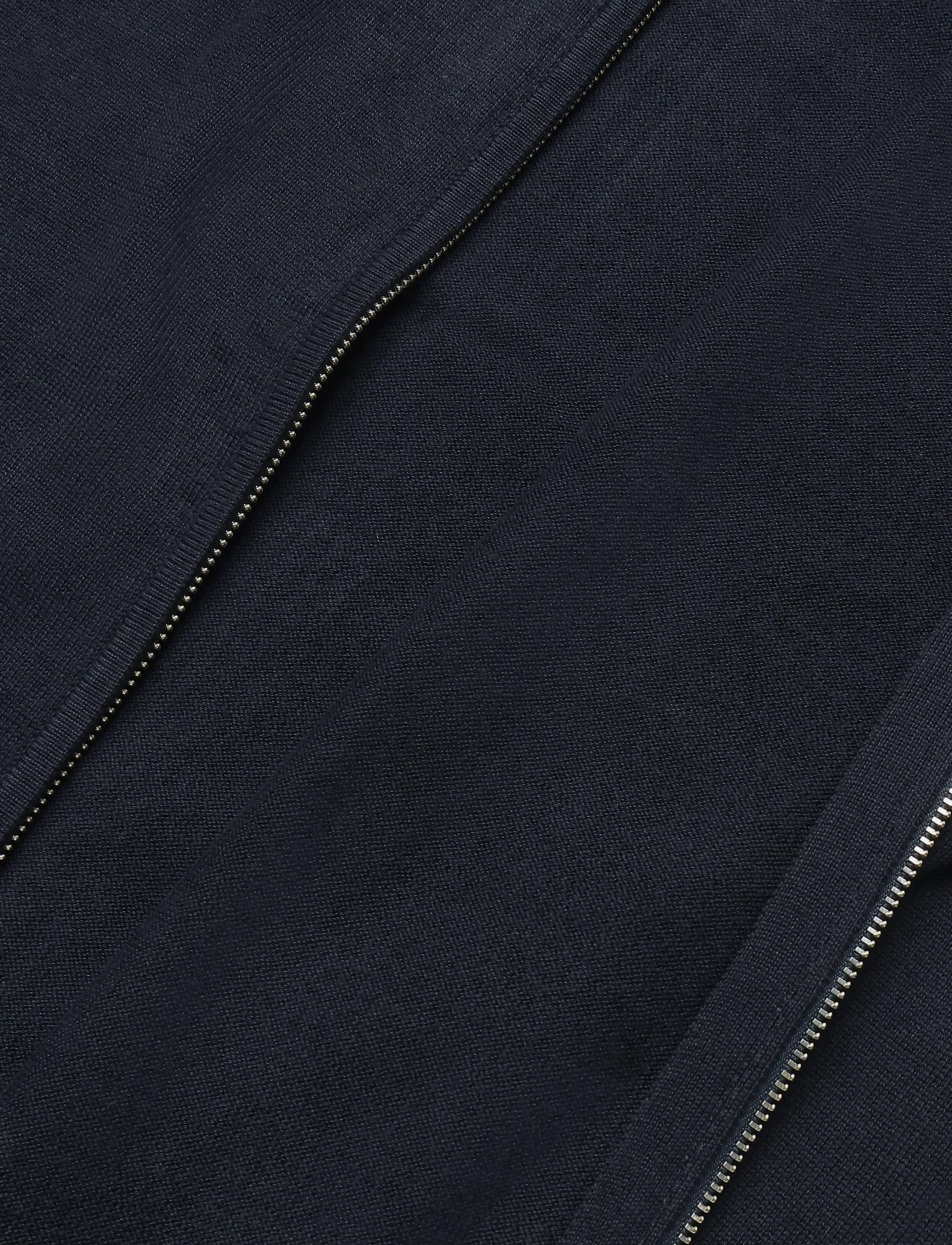 Morris - Brian Zip Cardigan - pullover mit durchgehendem reißverschluss - old blue - 4
