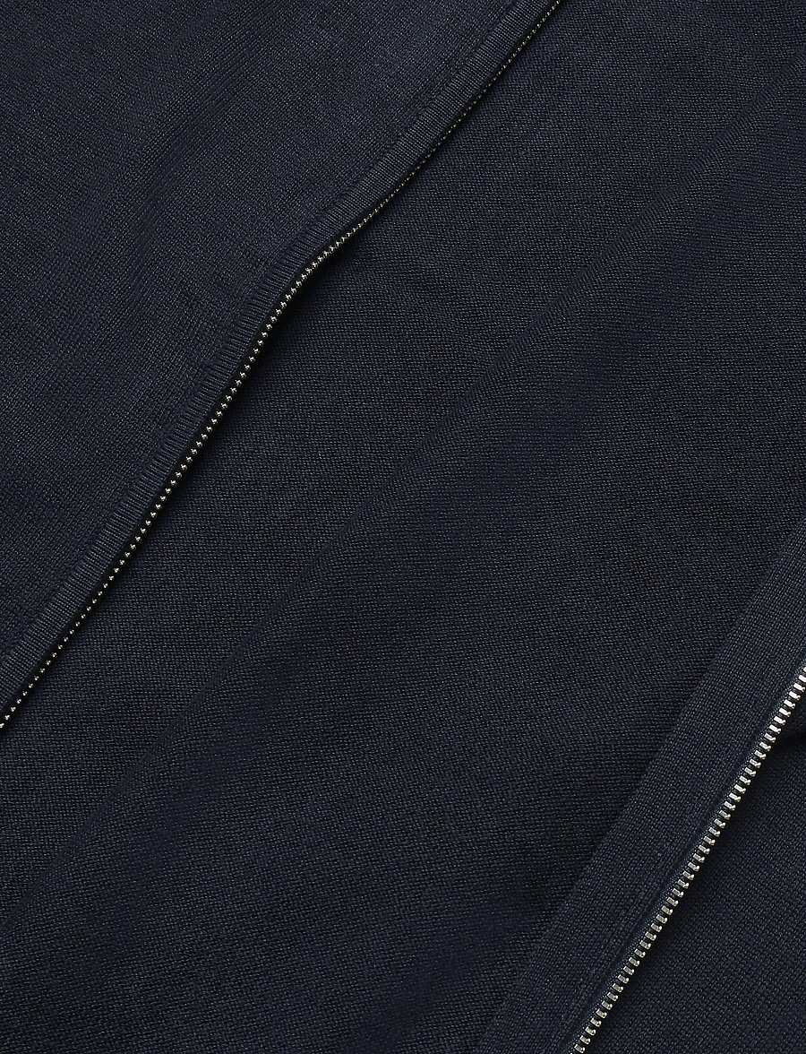 Morris - Brian Zip Cardigan - pullover mit durchgehendem reißverschluss - old blue - 4