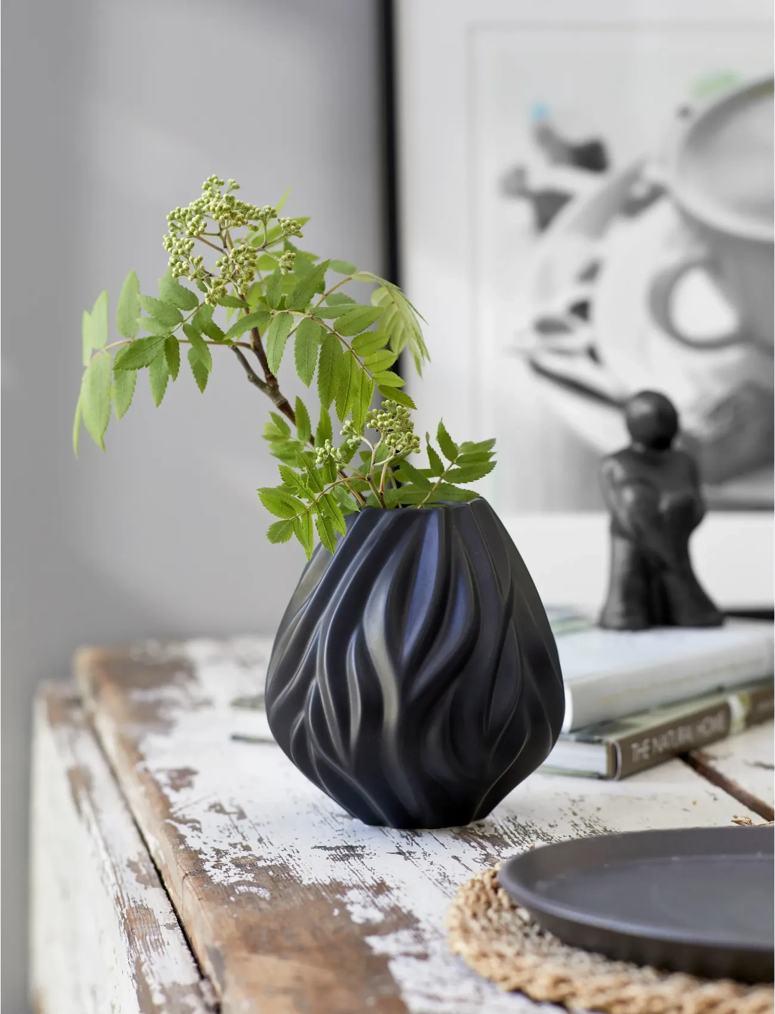 Morsø - Vase Flame - birthday gifts - black - 2