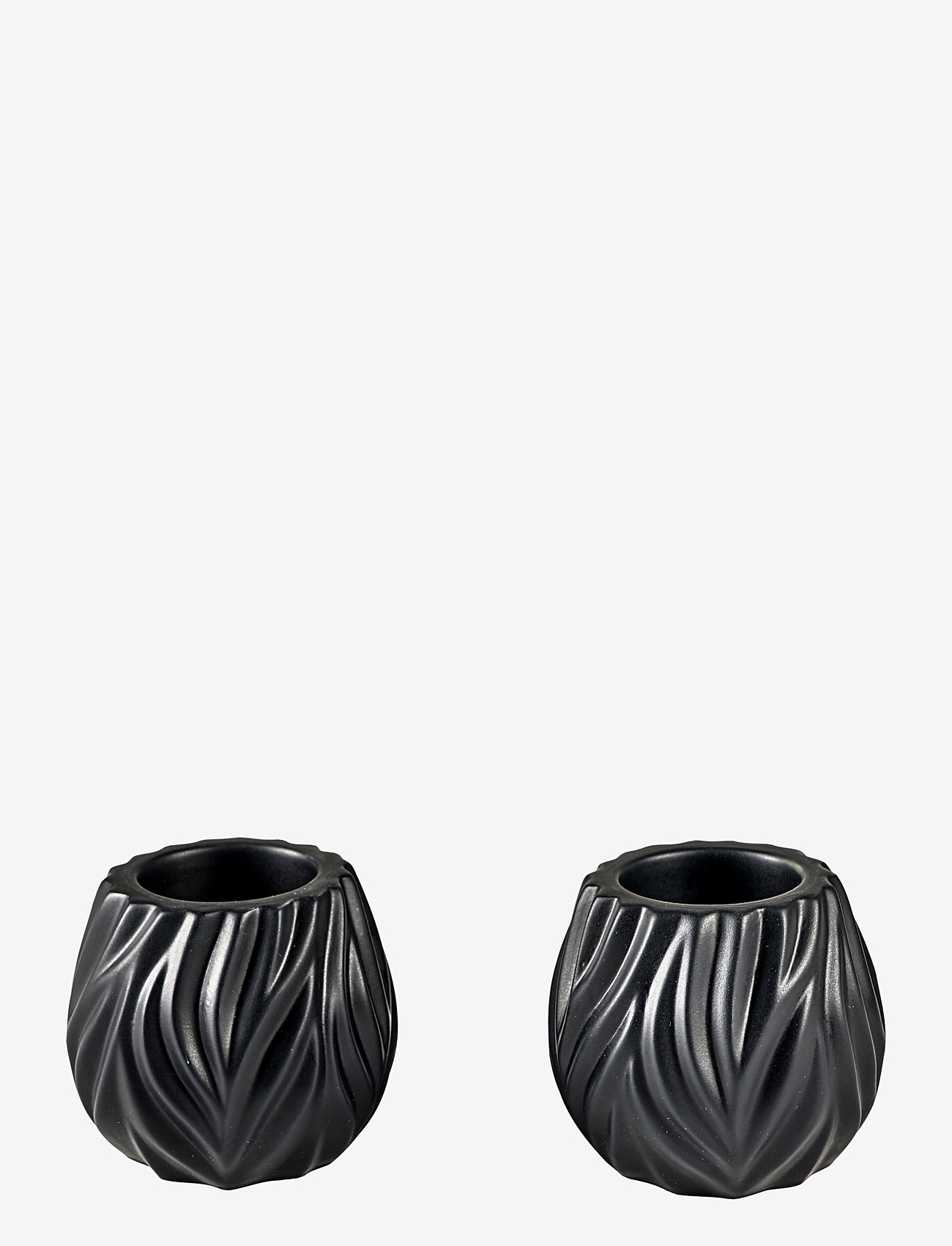 Morsø - Tealight holder Flame 2 pcs - black - 0
