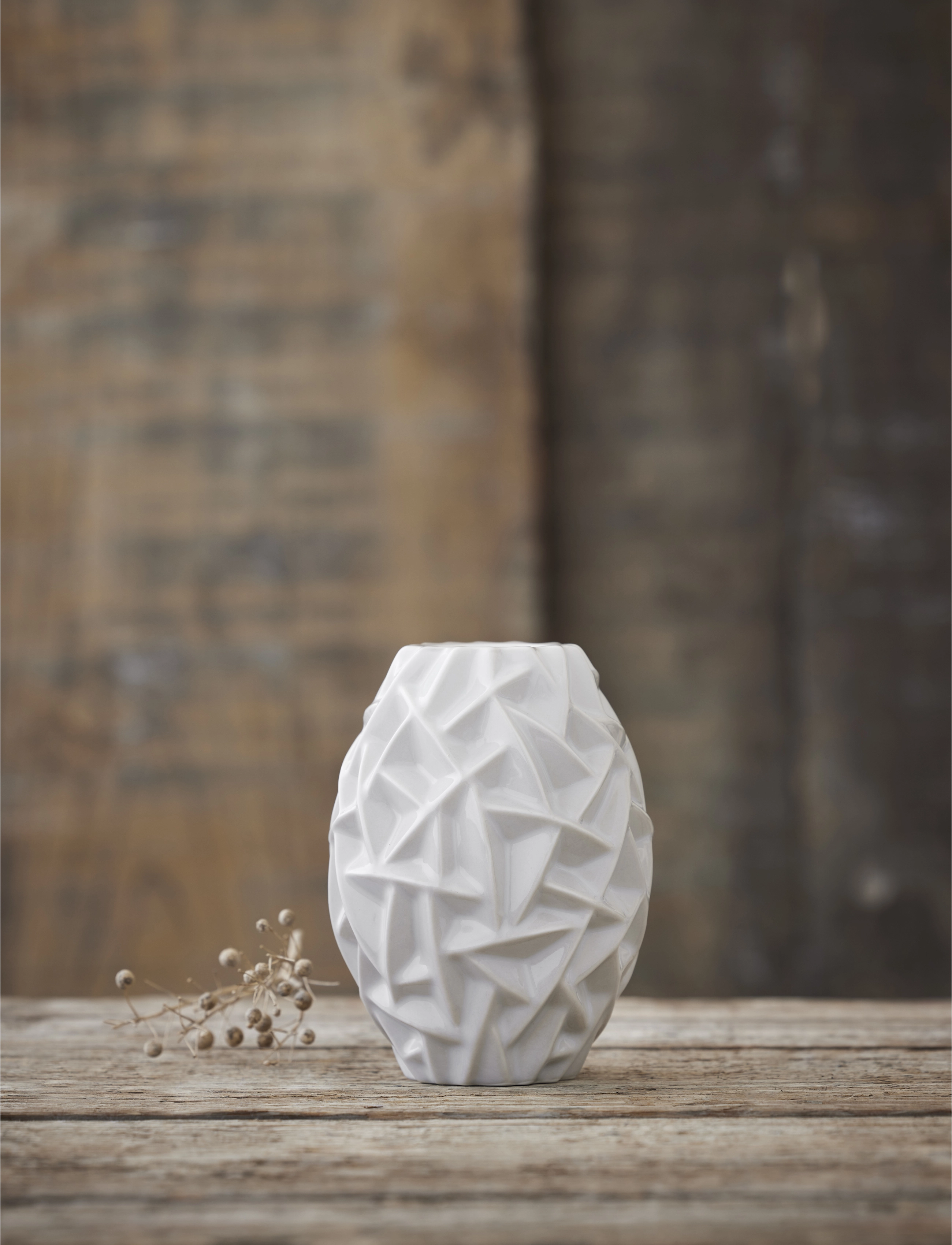 Morsø Vase Willow, 16 cm, Vases, Weiß - Small Homeware