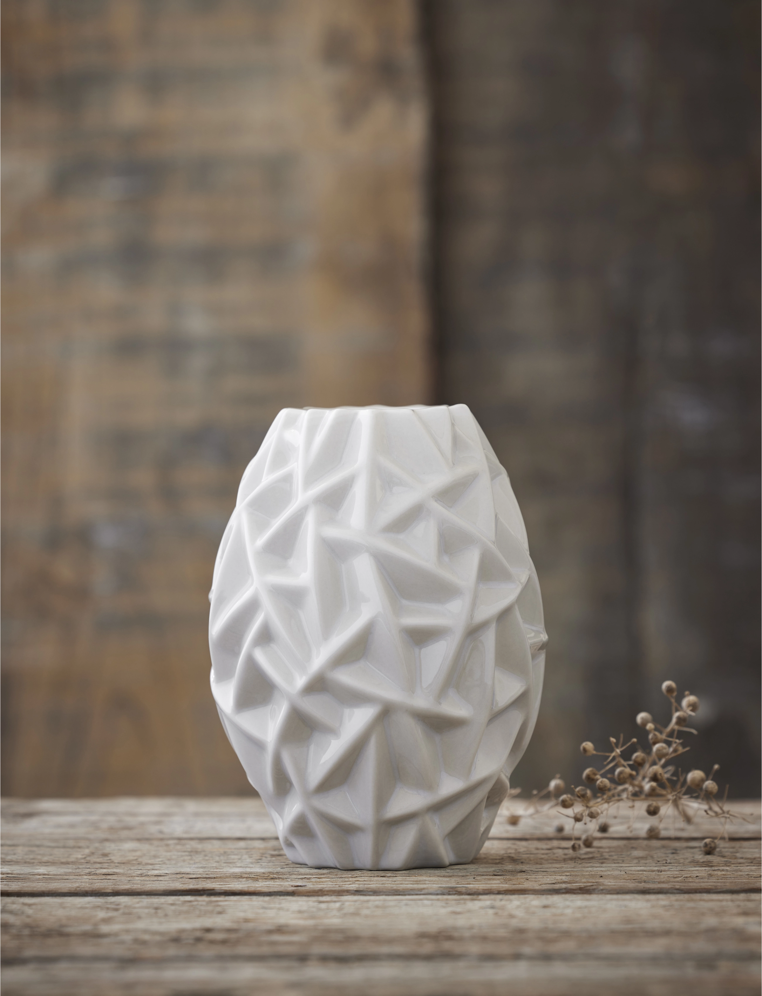 Morsø Vase Willow, 21 cm, White, Vaser > Små Vaser, Unisex
