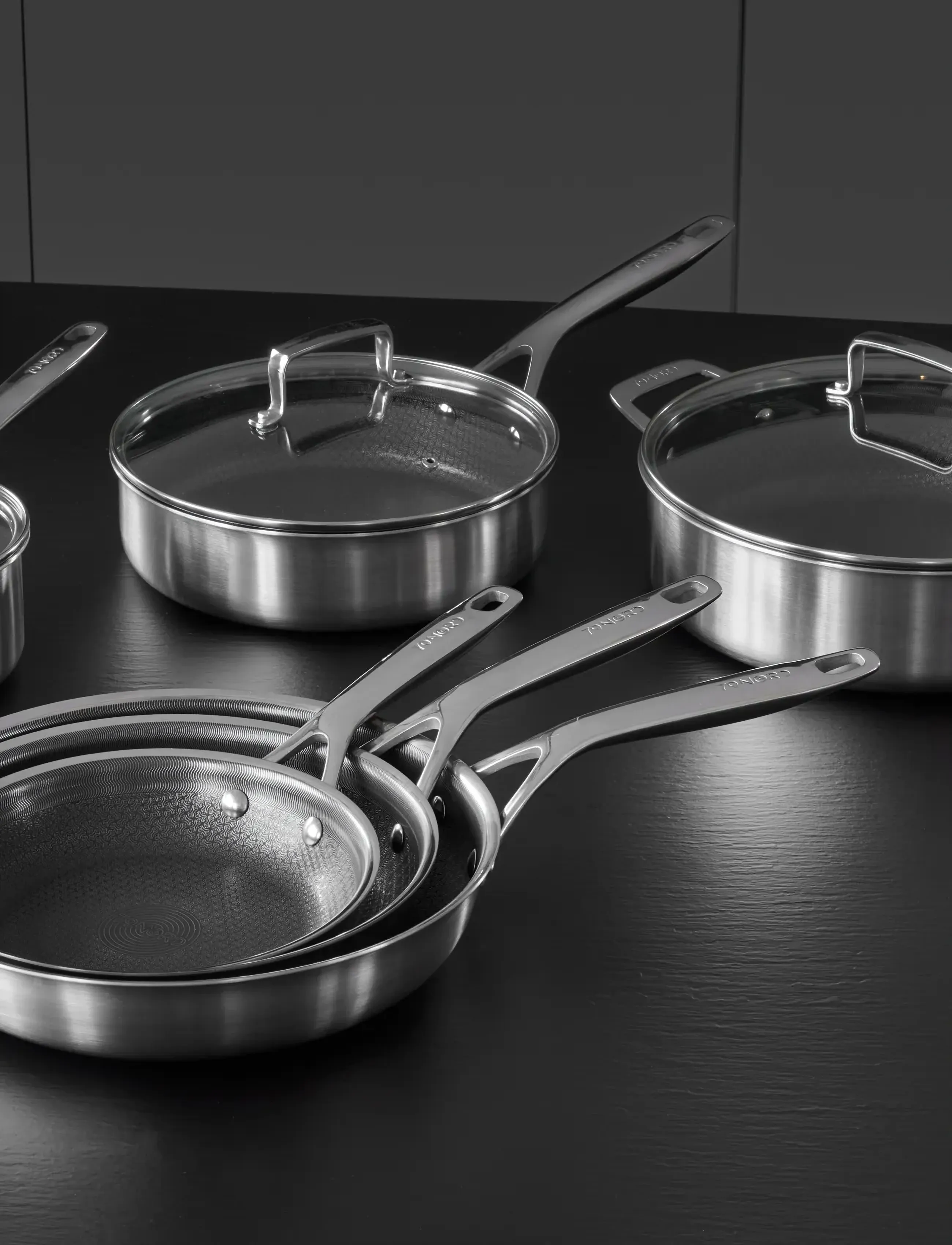 Morsø - Sauté pan with glass lid 79NORD Hybrid 24 cm Steel - silver - 5