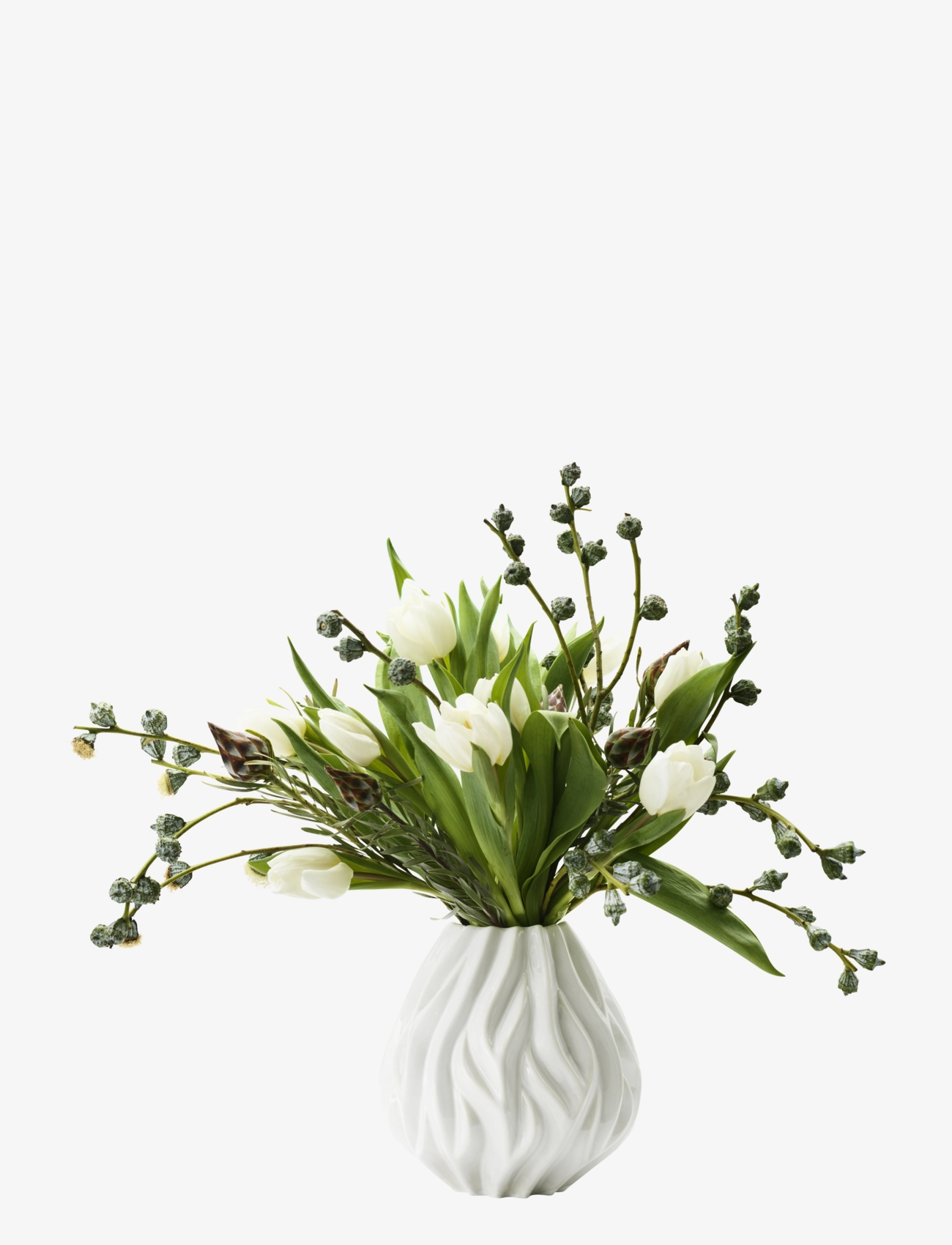 Morsø - Vase Flame - geburtstagsgeschenke - white - 1