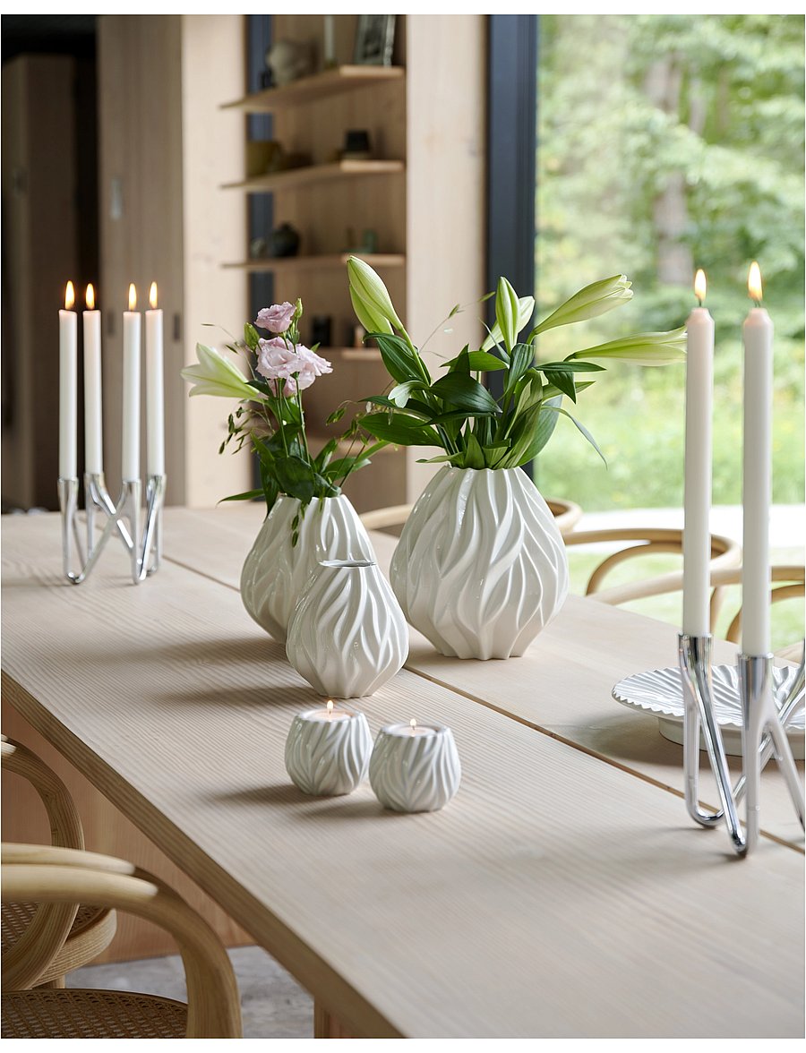Morsø - Vase Flame - geburtstagsgeschenke - white - 3