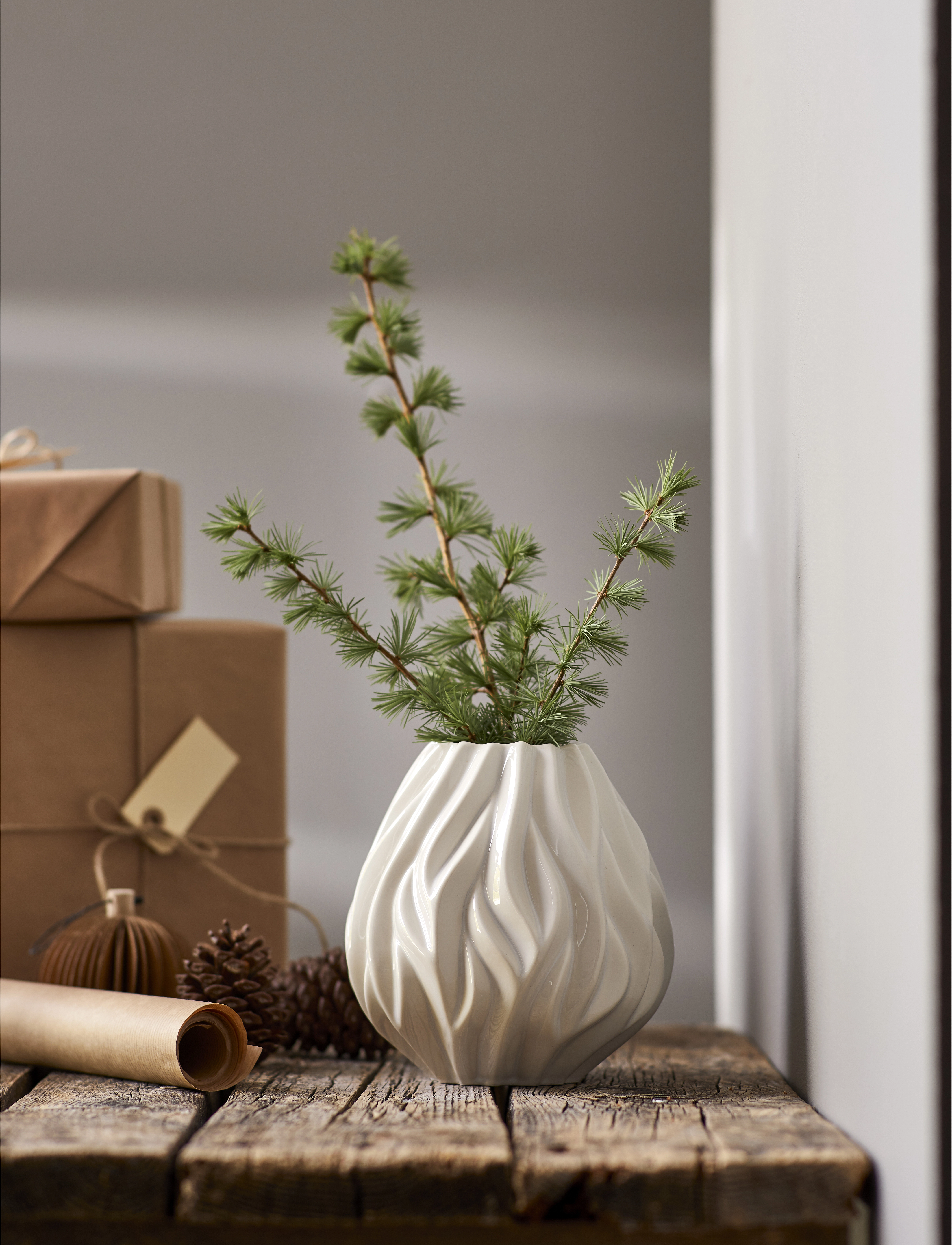 Morsø - Vase Flame - bursdagsgaver - white - 2