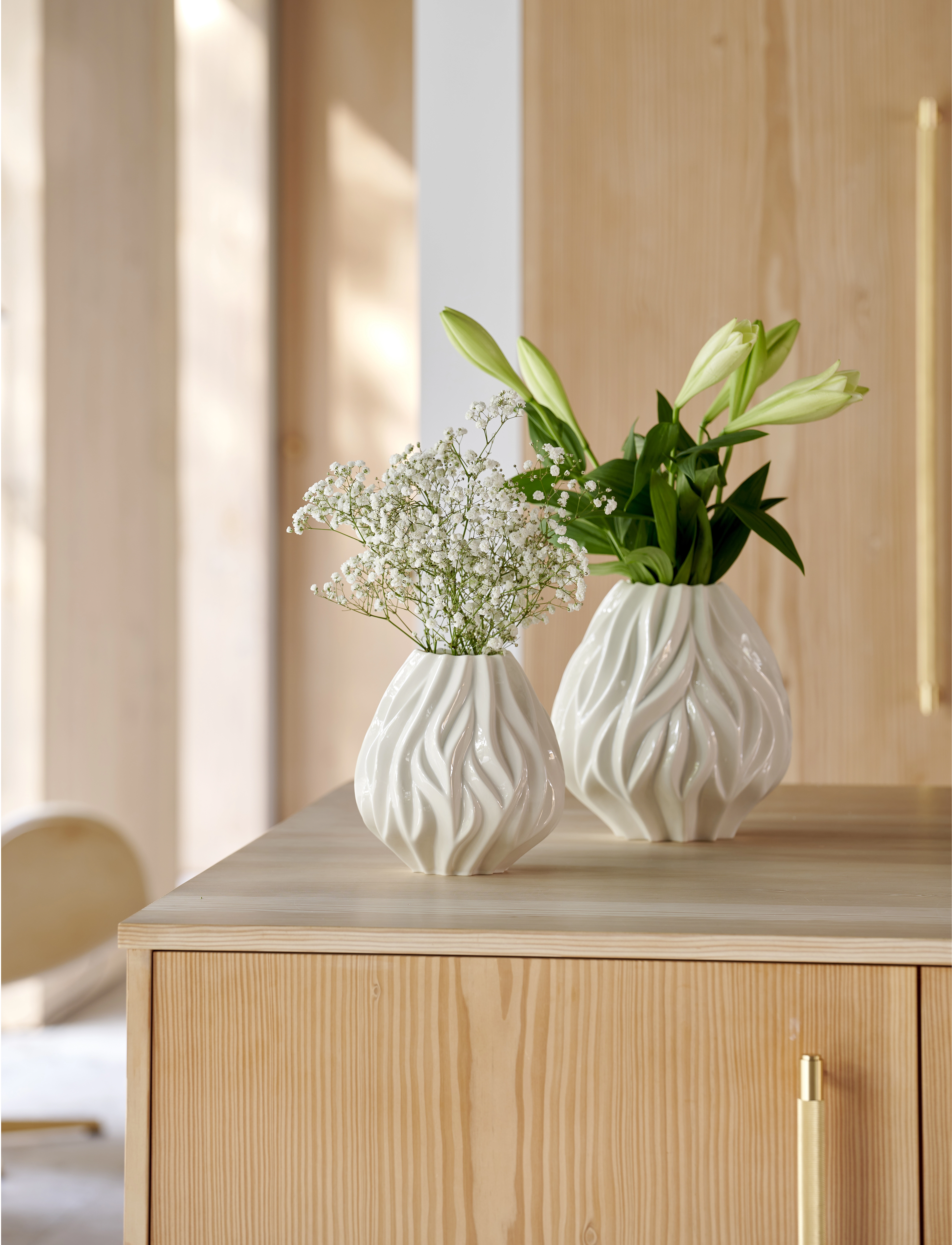 Morsø - Vase Flame - bursdagsgaver - white - 3