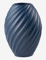 RIVER Vase Matt blue 16 cm - BLUE
