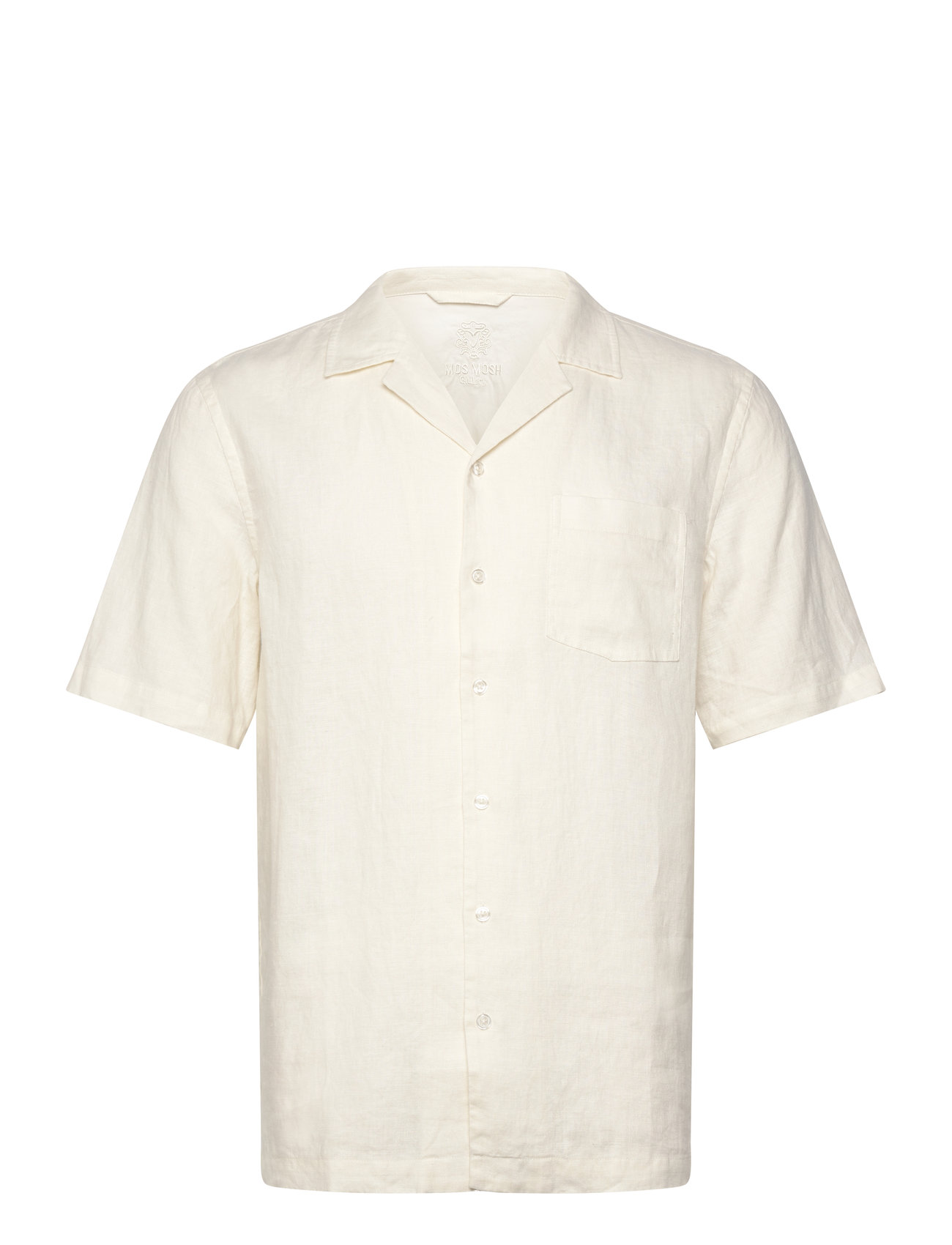 Mos Mosh Gallery Mmgtheo Linen Cuban Shirt - Cream - S 2