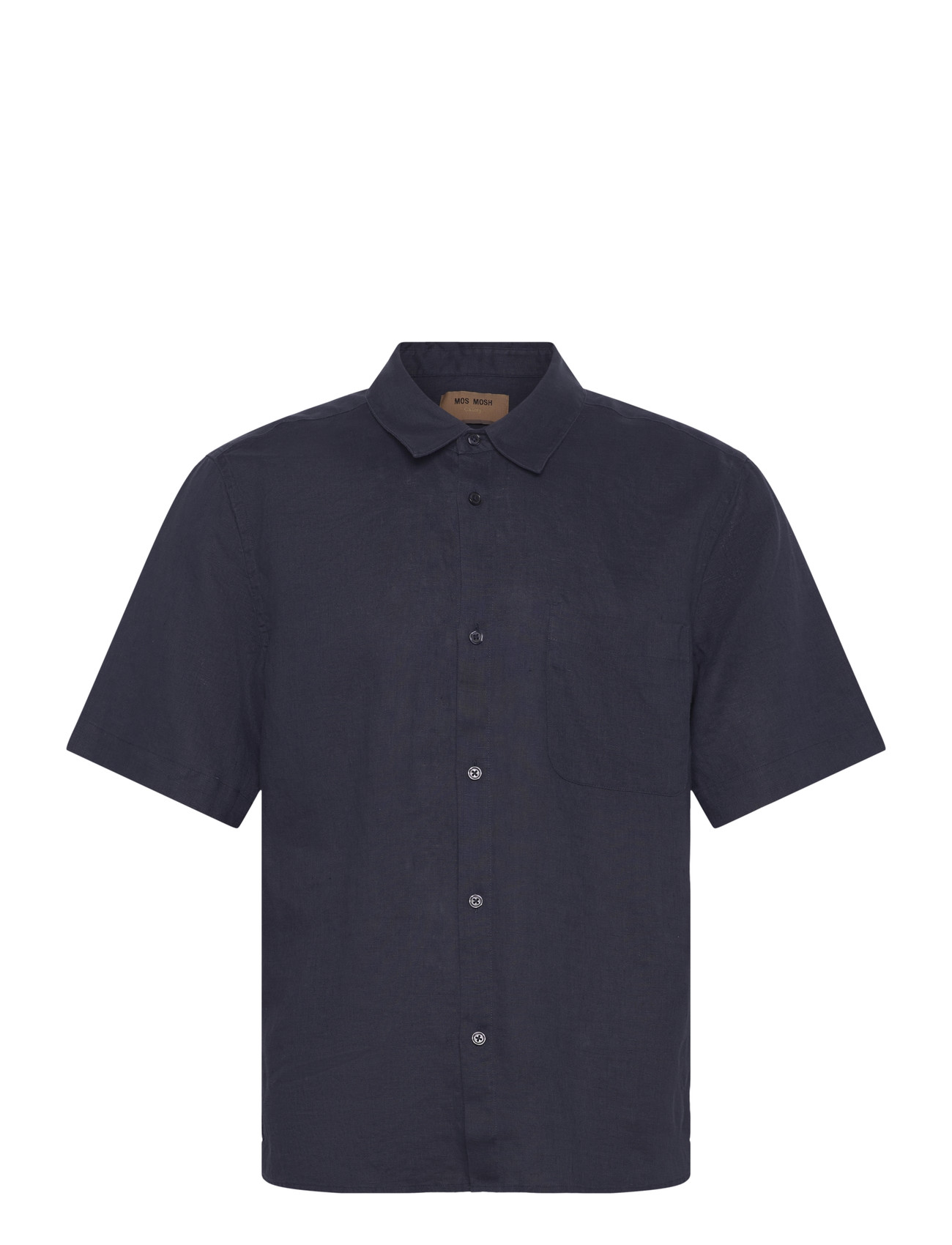 Mos Mosh Gallery Mmgtheo Linen Ss Shirt - Navy - S 2