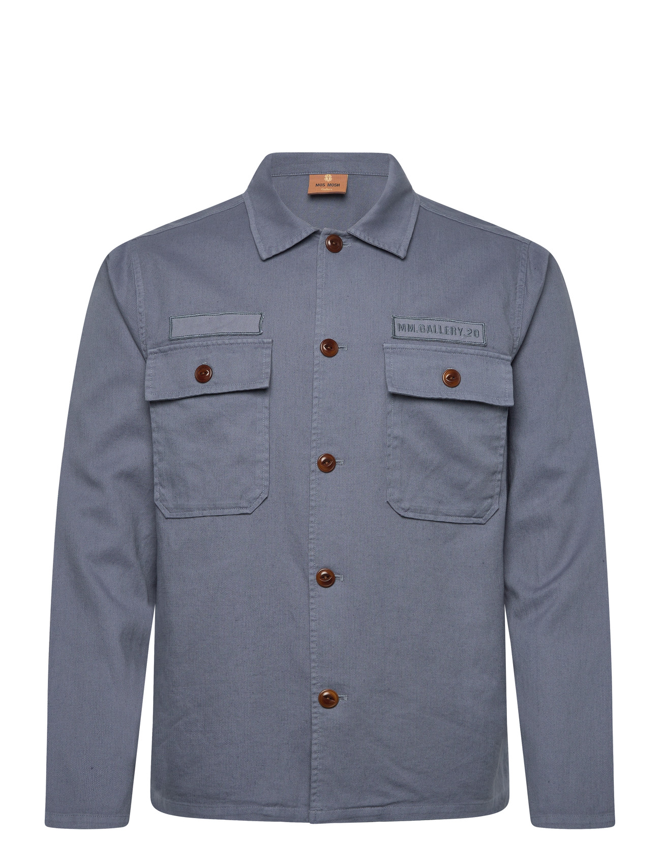 Mos Mosh Gallery Mmgmarcello Porro Uniform Overshirt - Blue - S 2